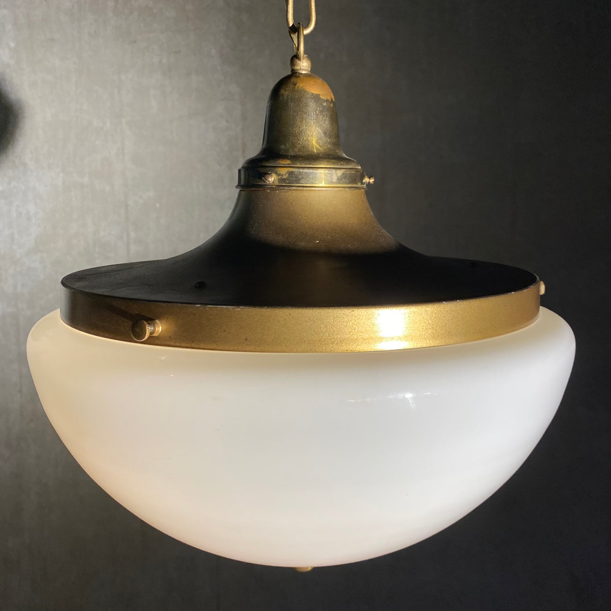 1920 Milk Glass Pendant Light Scott Landon Antiques And Interiors