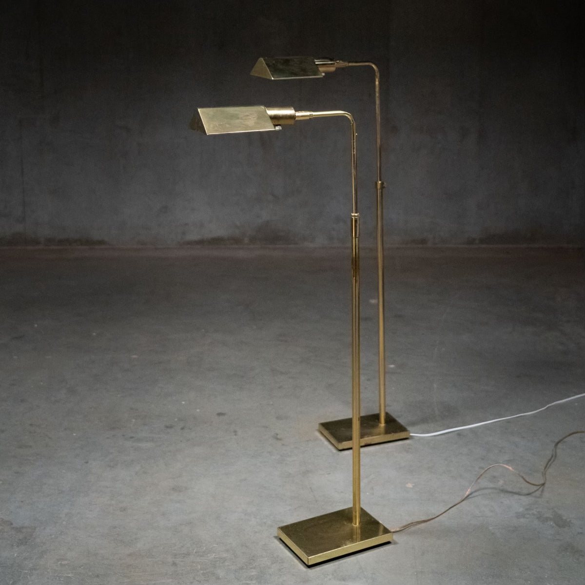 1960’s Koch & Lowy brass articulating adjustable floor lamp