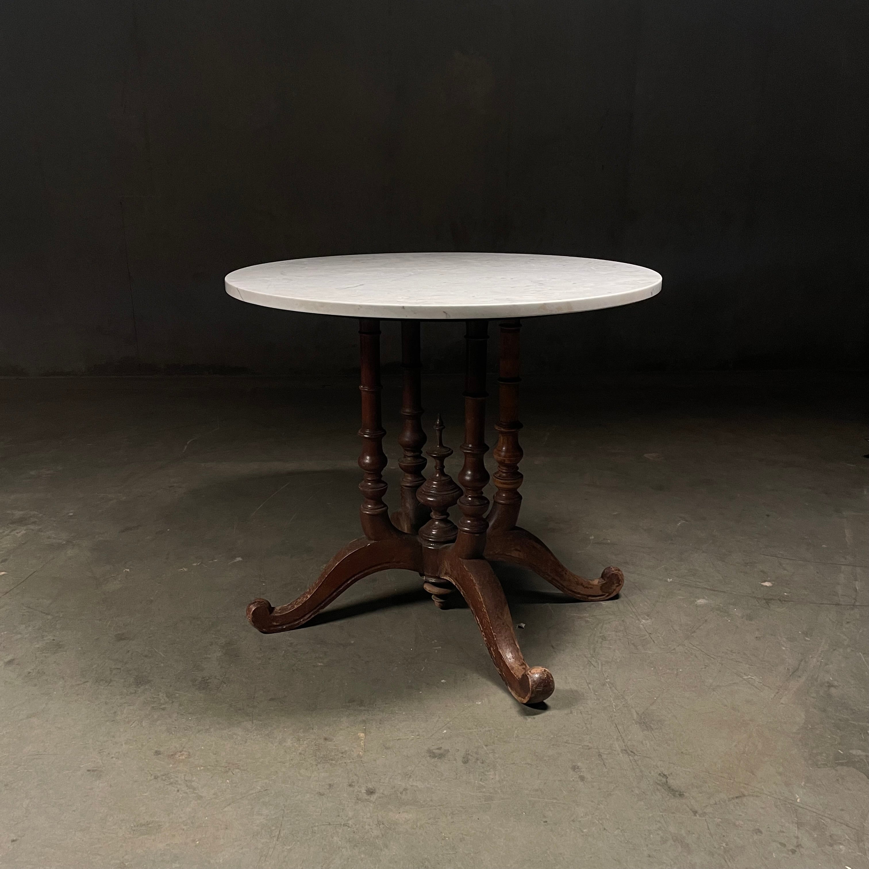 1920 side Table with Marble Top