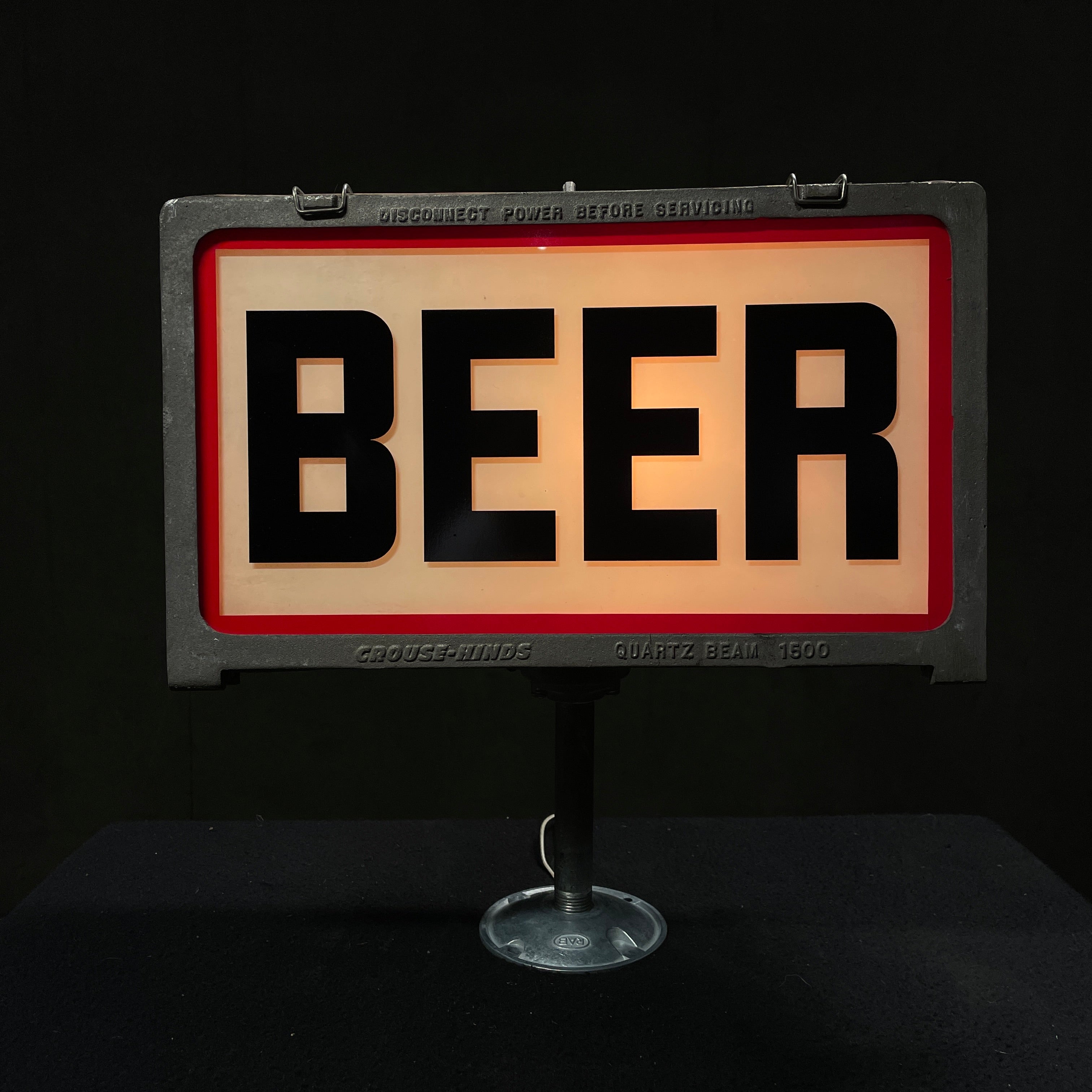 Industrial Crouse Hinds Beer Light Box