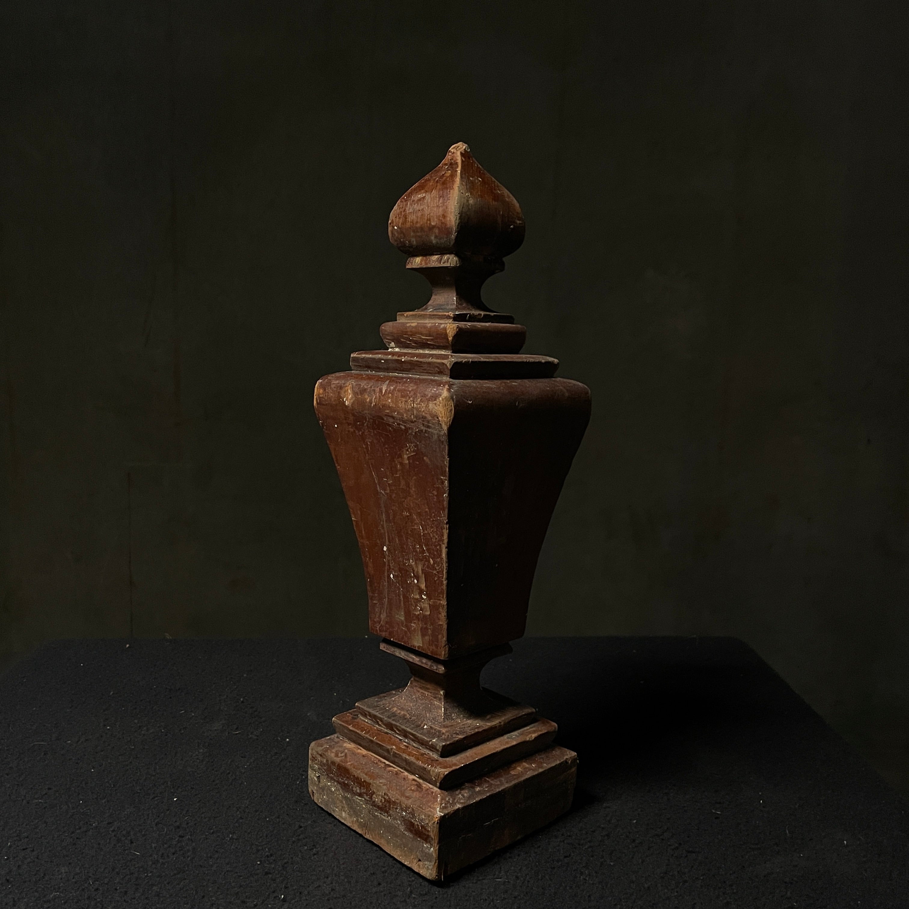 C 1900 Wooden Decorative Finial