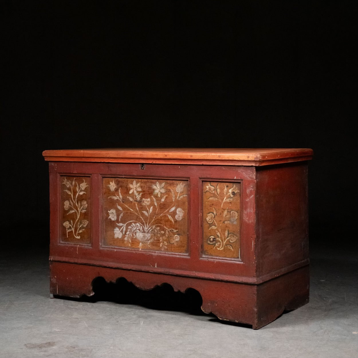 19th Century Pine Wilno Storage Chest