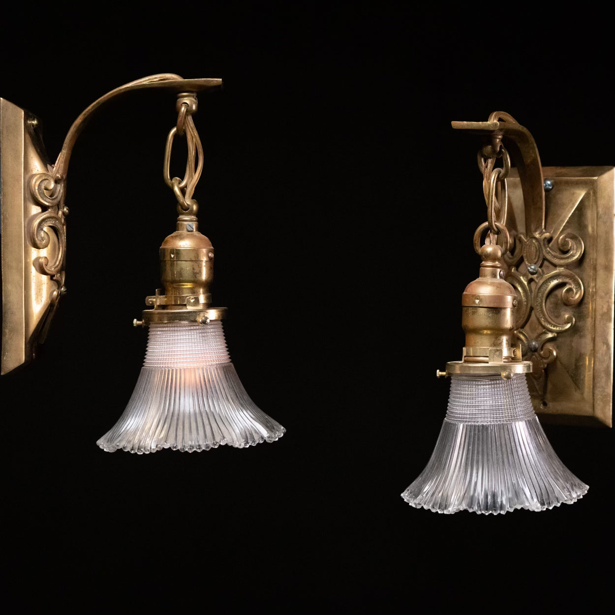 1920 Brass Sconces