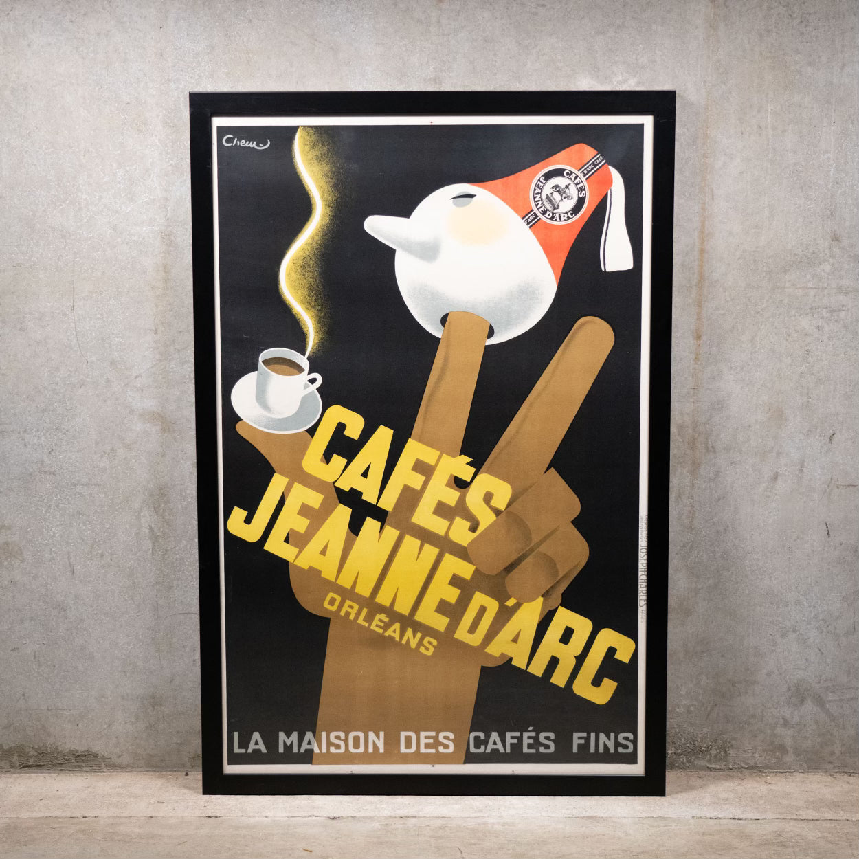 French Cafe Poster 1937 by Carl Chew