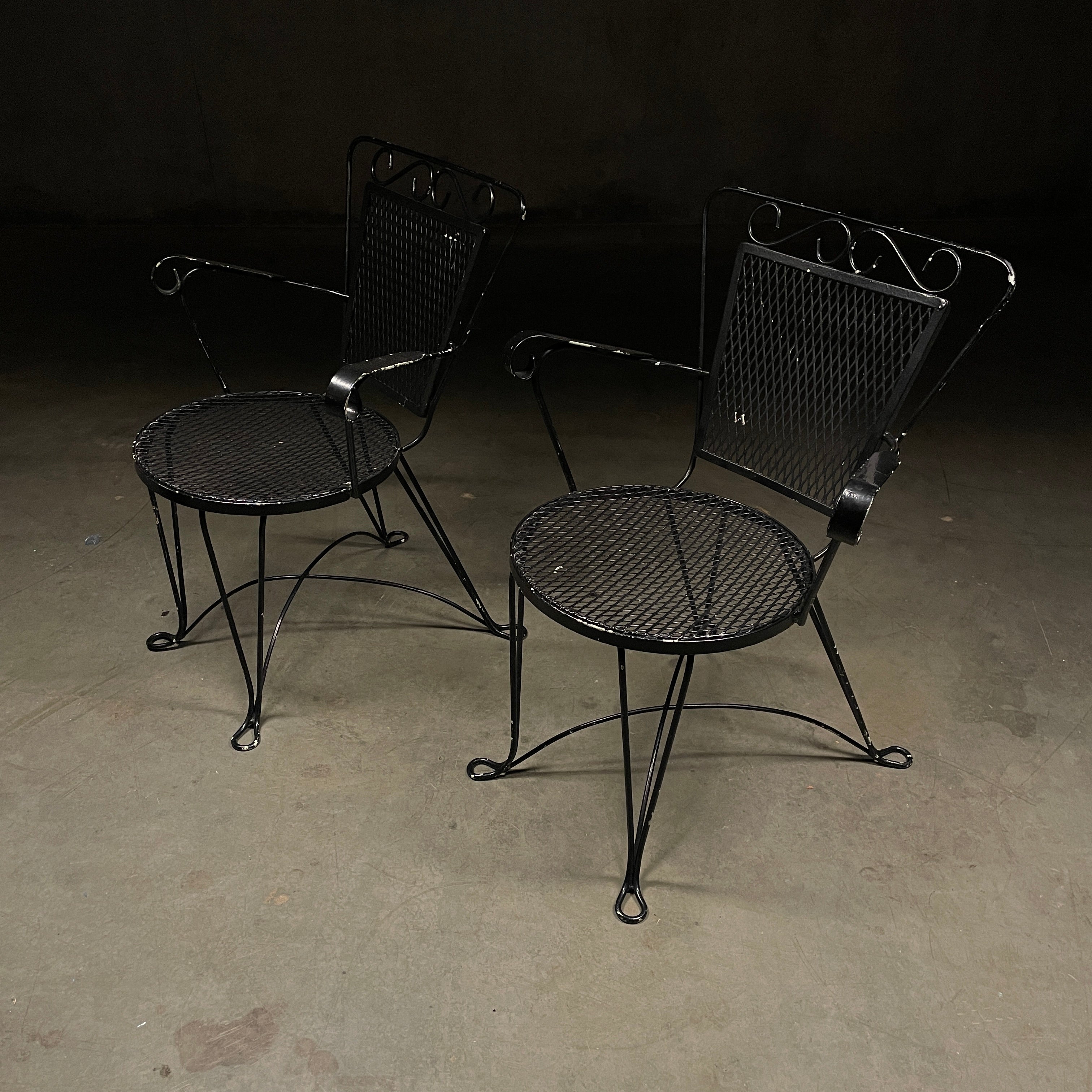 Pair of 1950 Outdoor Garden Chairs