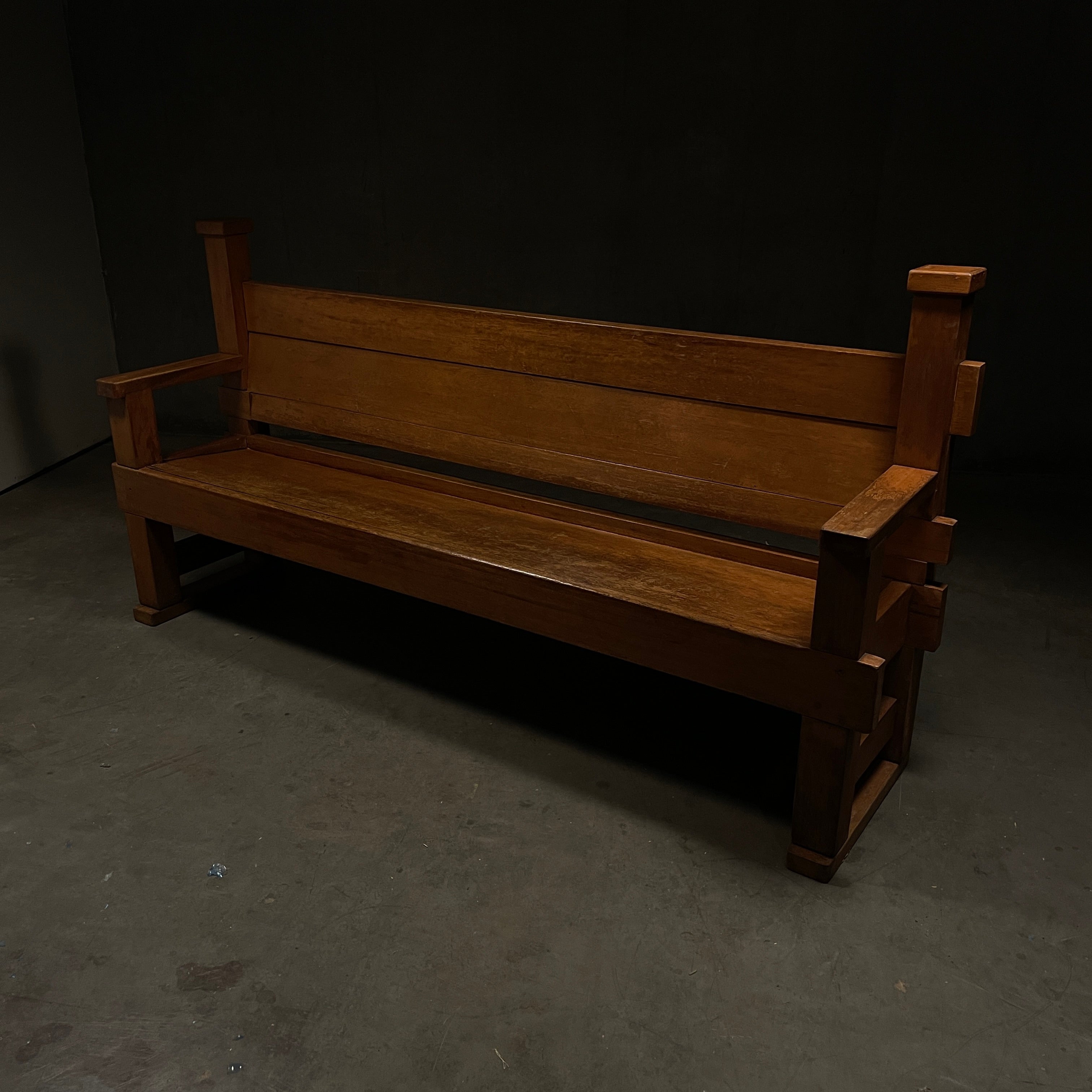 1930 Arts & Crafts Hall Bench