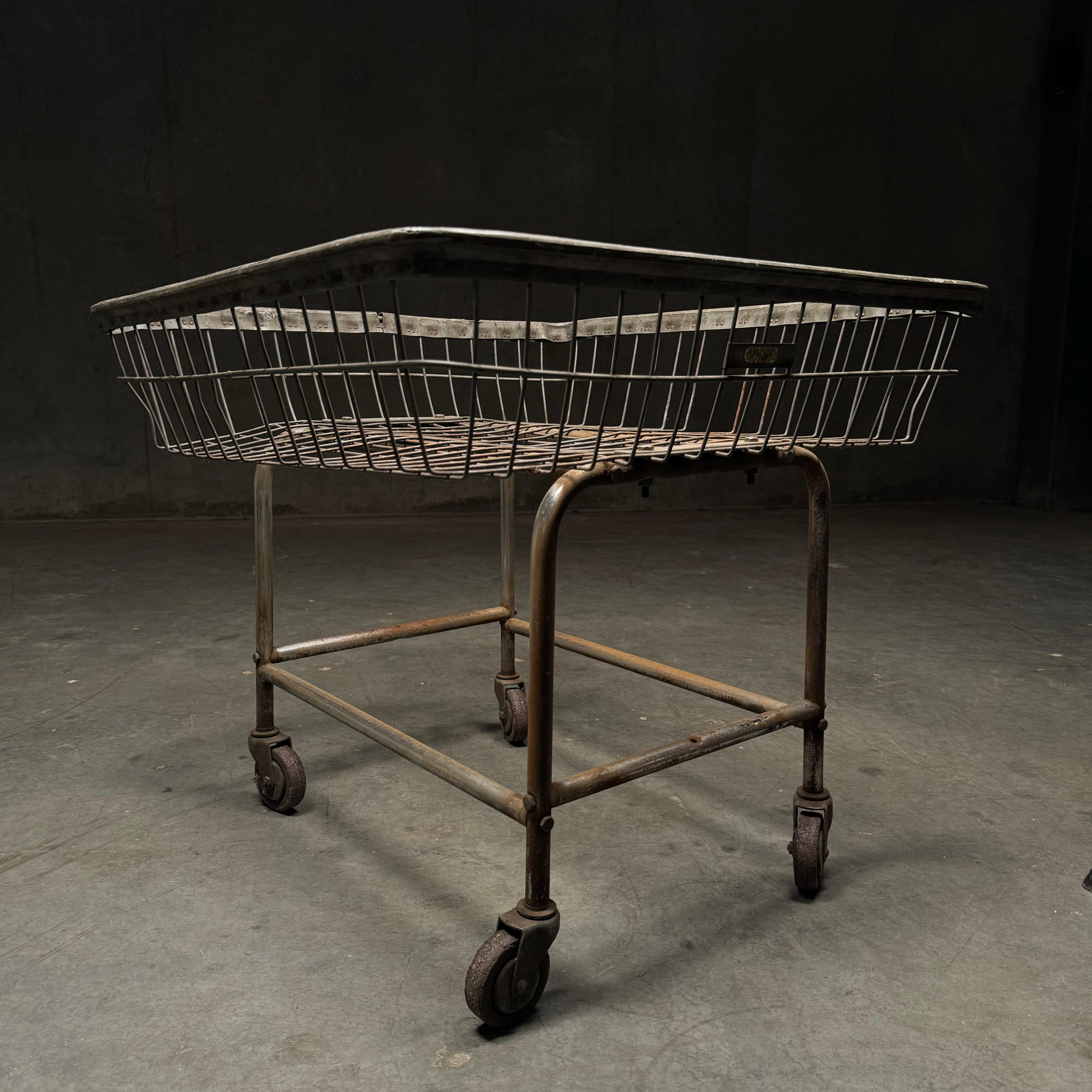 1940 Rolling Metal Merchandising Cart