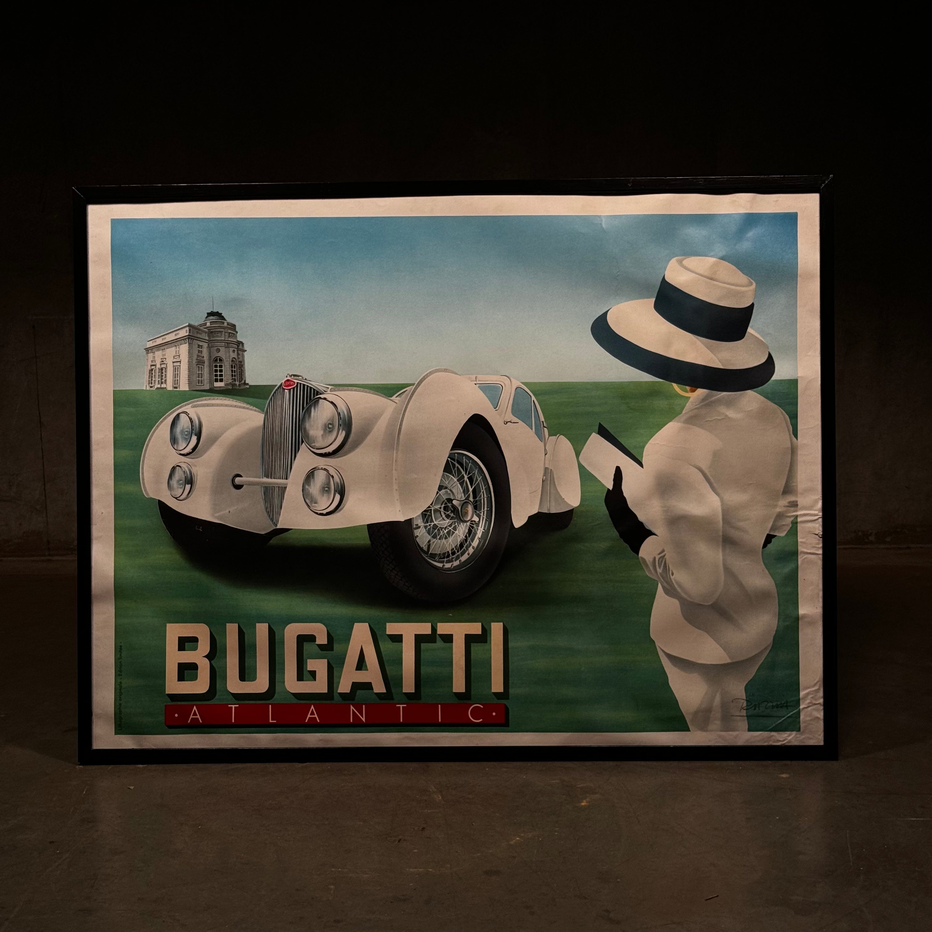 Bugatti Lithograph By Razzia 1990