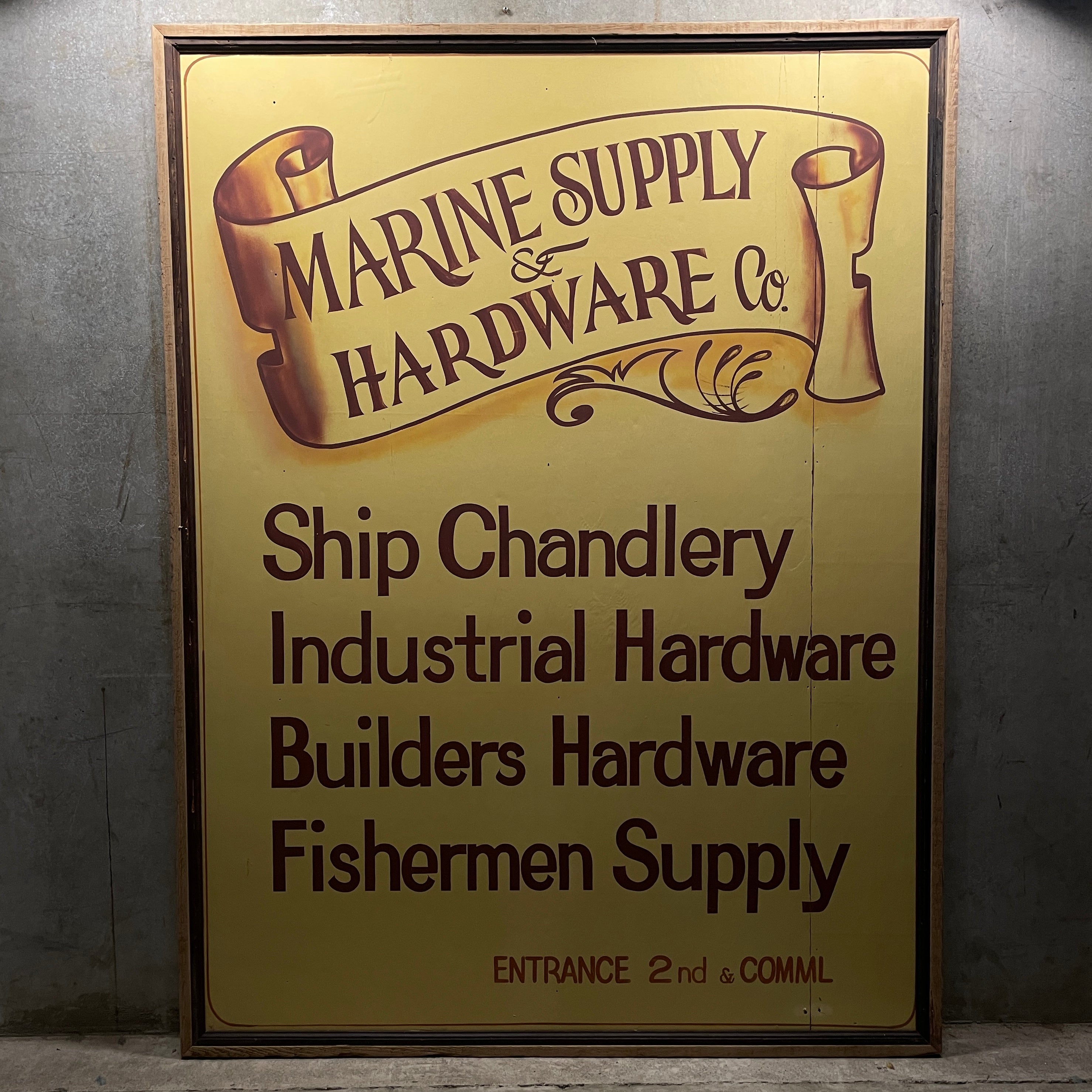 1950 Nautical Advertising Sign