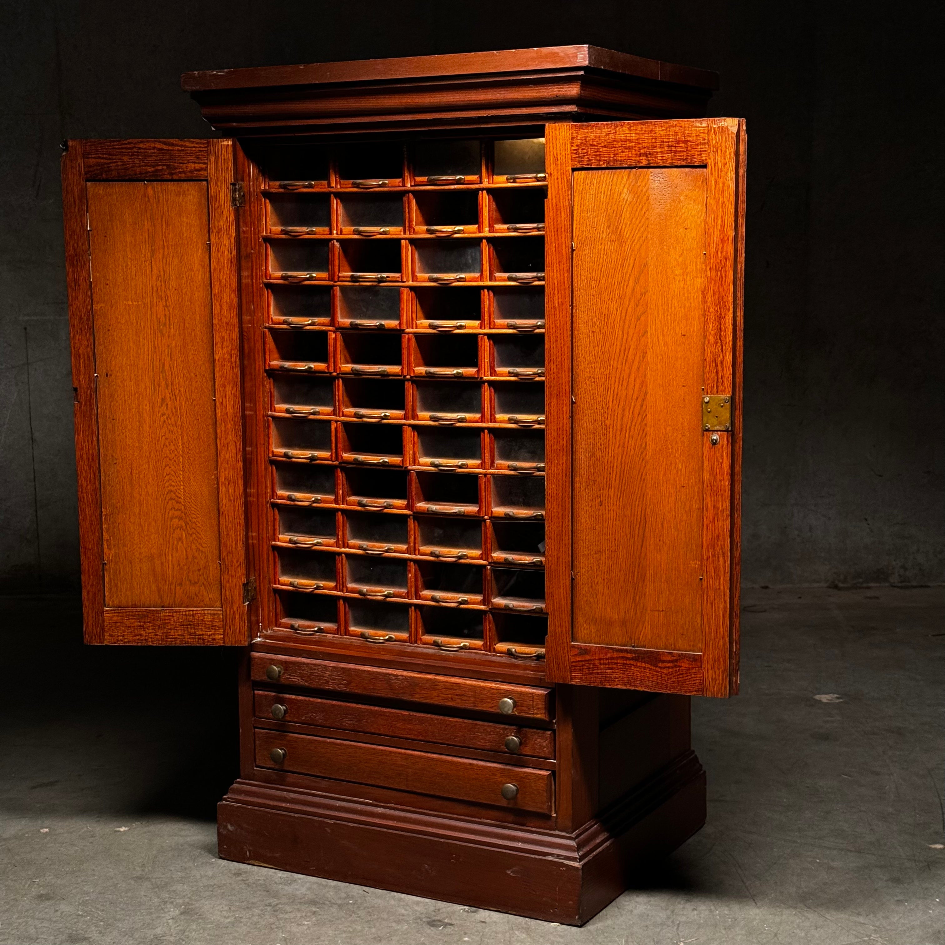 Corticelli Silk Thread Spool Cabinet