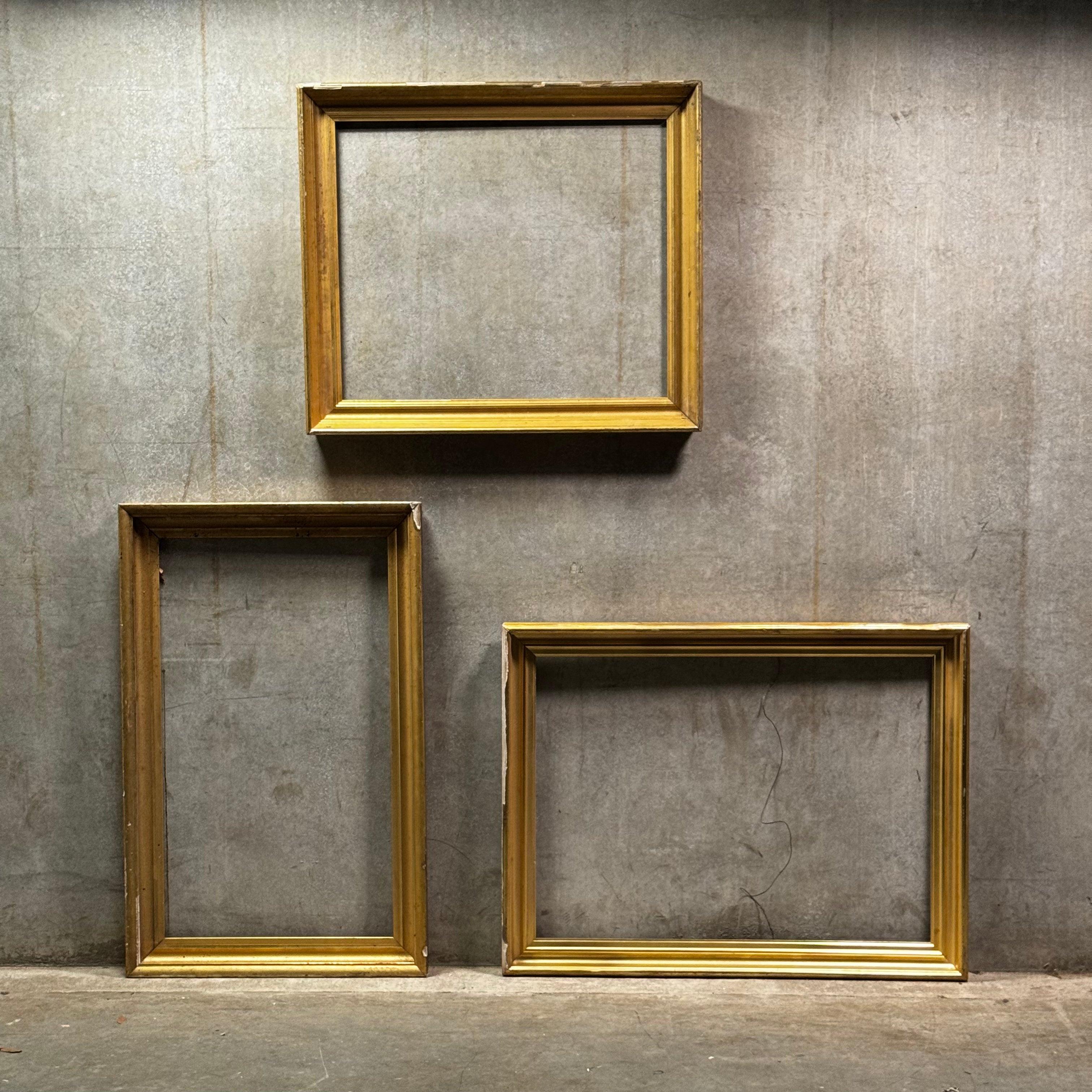 19th century gilded wooden art Frames