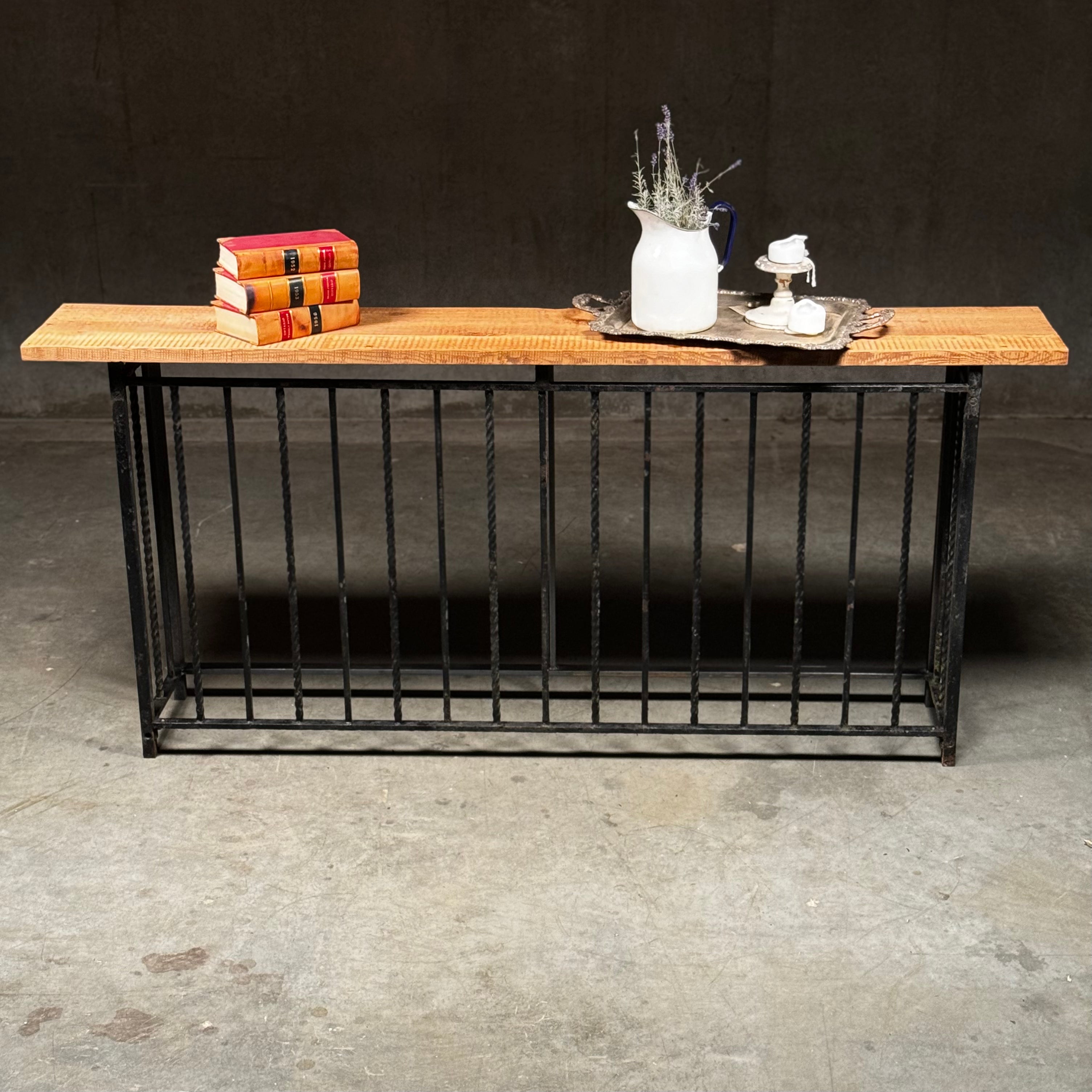 1930 Iron Console / Hall Table