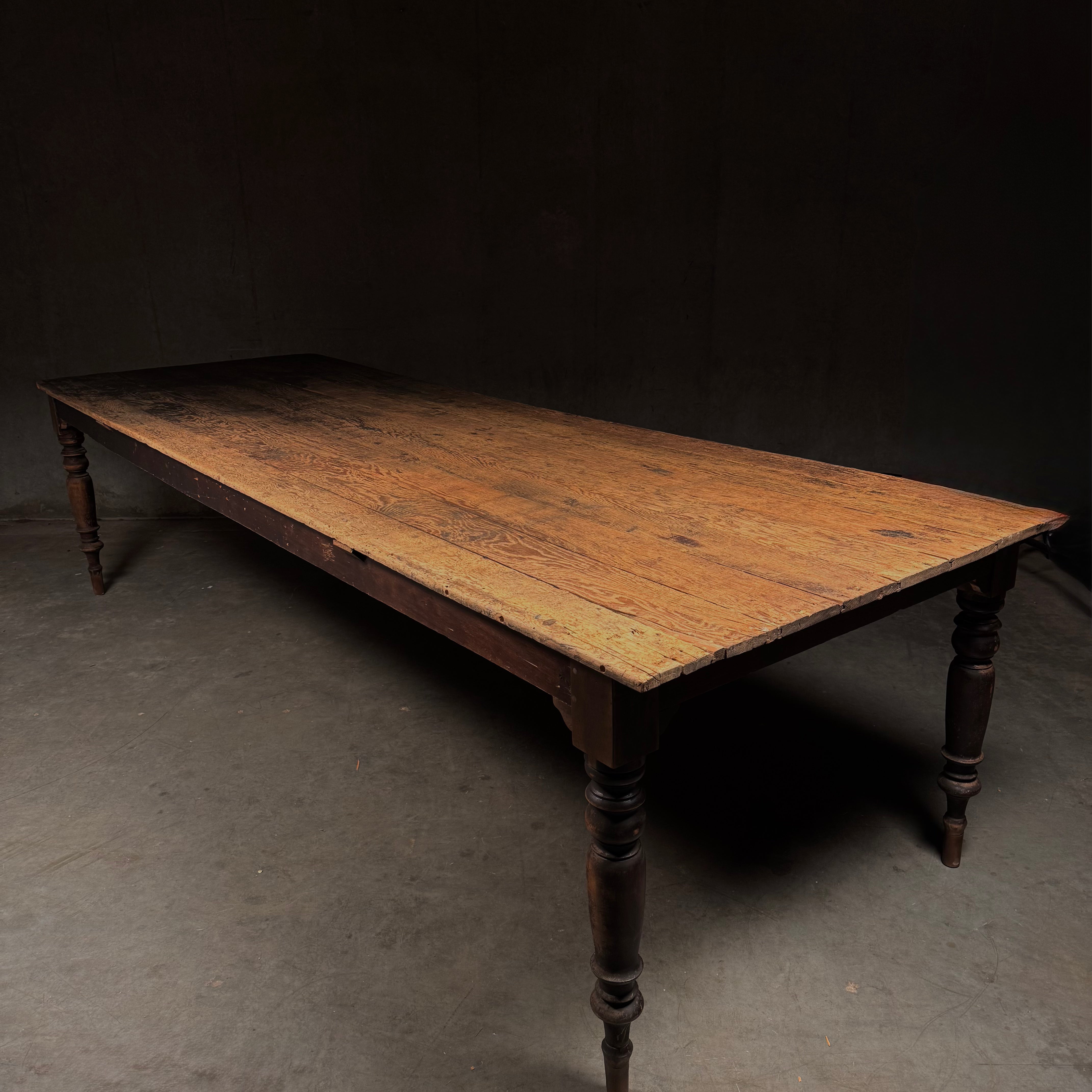 1900 Antique Pine Country Farm Table