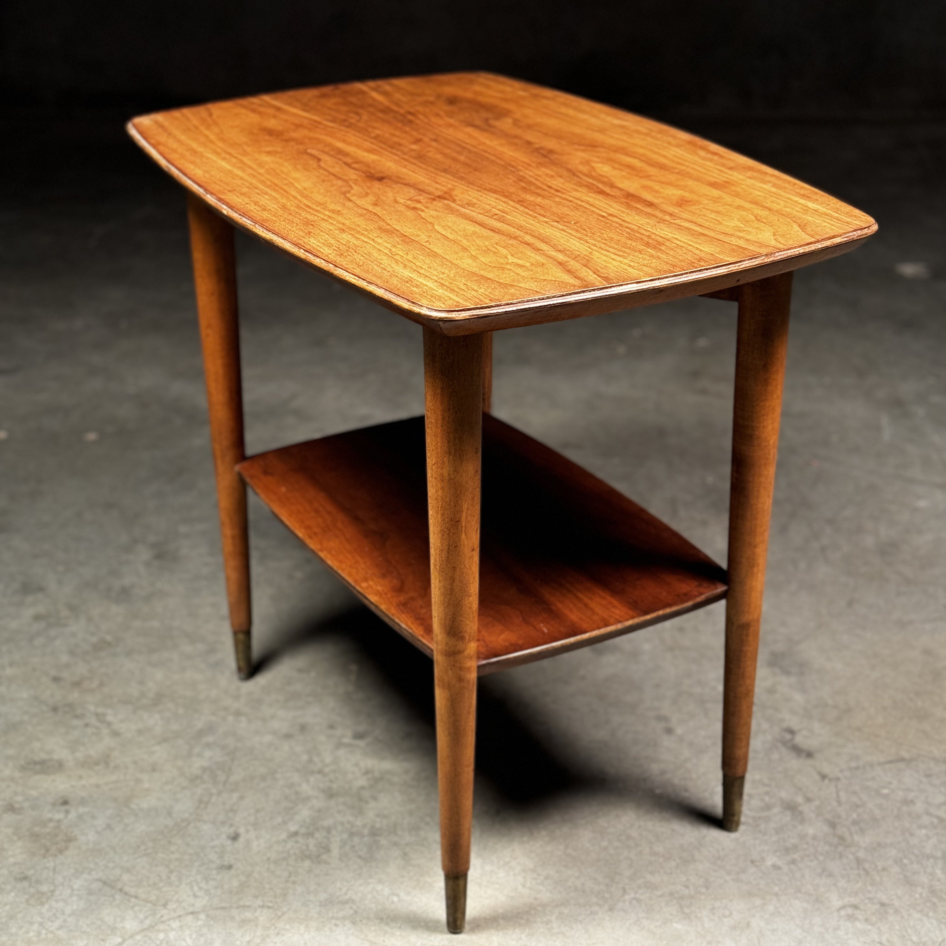 Mid-Century Modern Two Tier Side Table