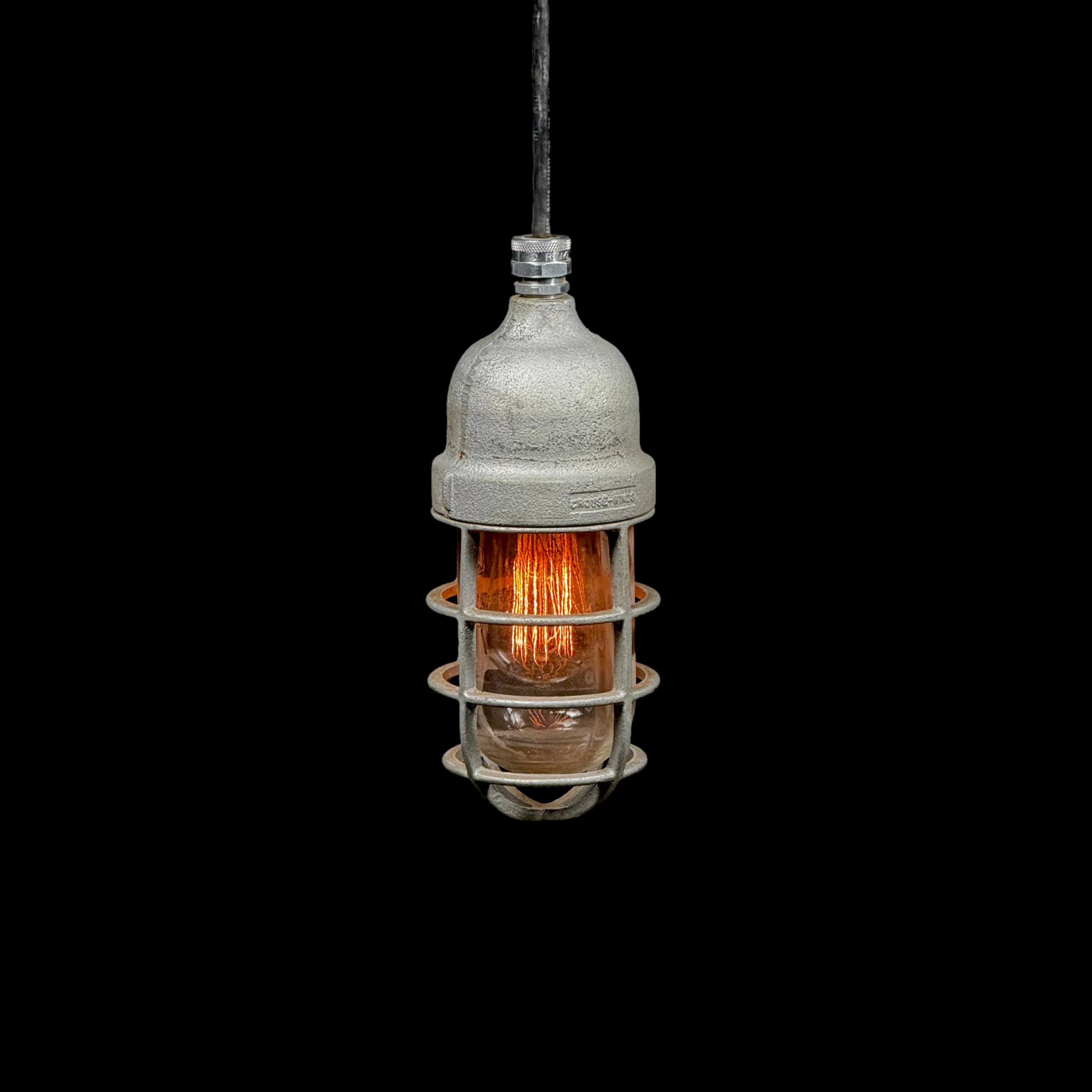 Single Crouse Hinds Industrial Pendant Light