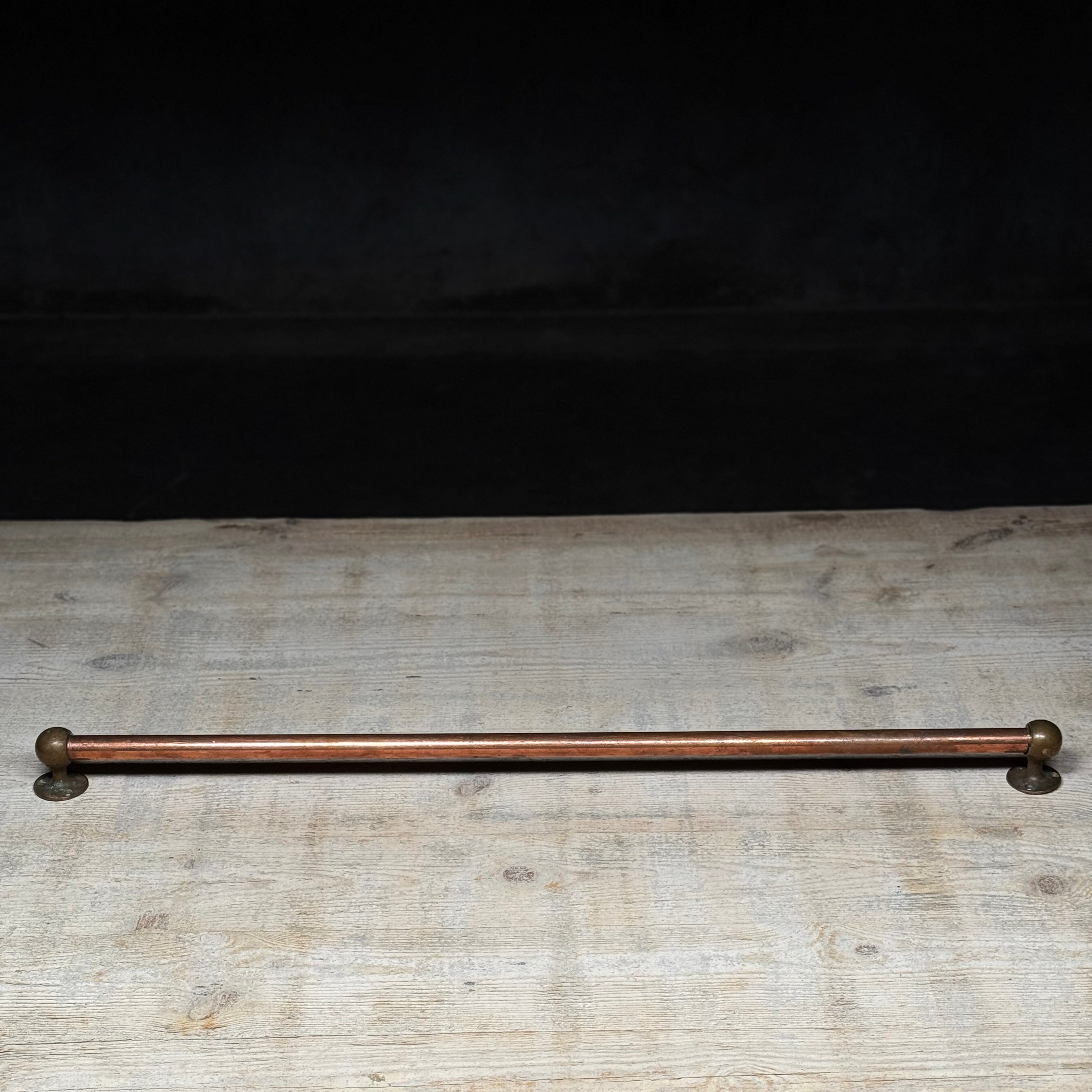 1920 Copper & Brass Towel Rack