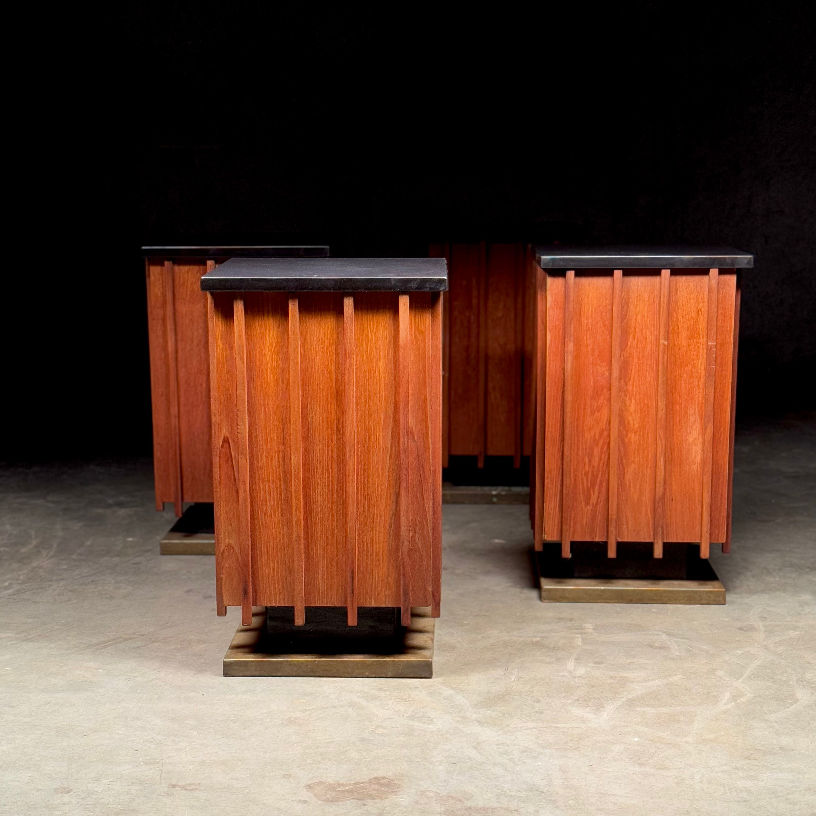 Set of Four Mid-Century Modern End Tables