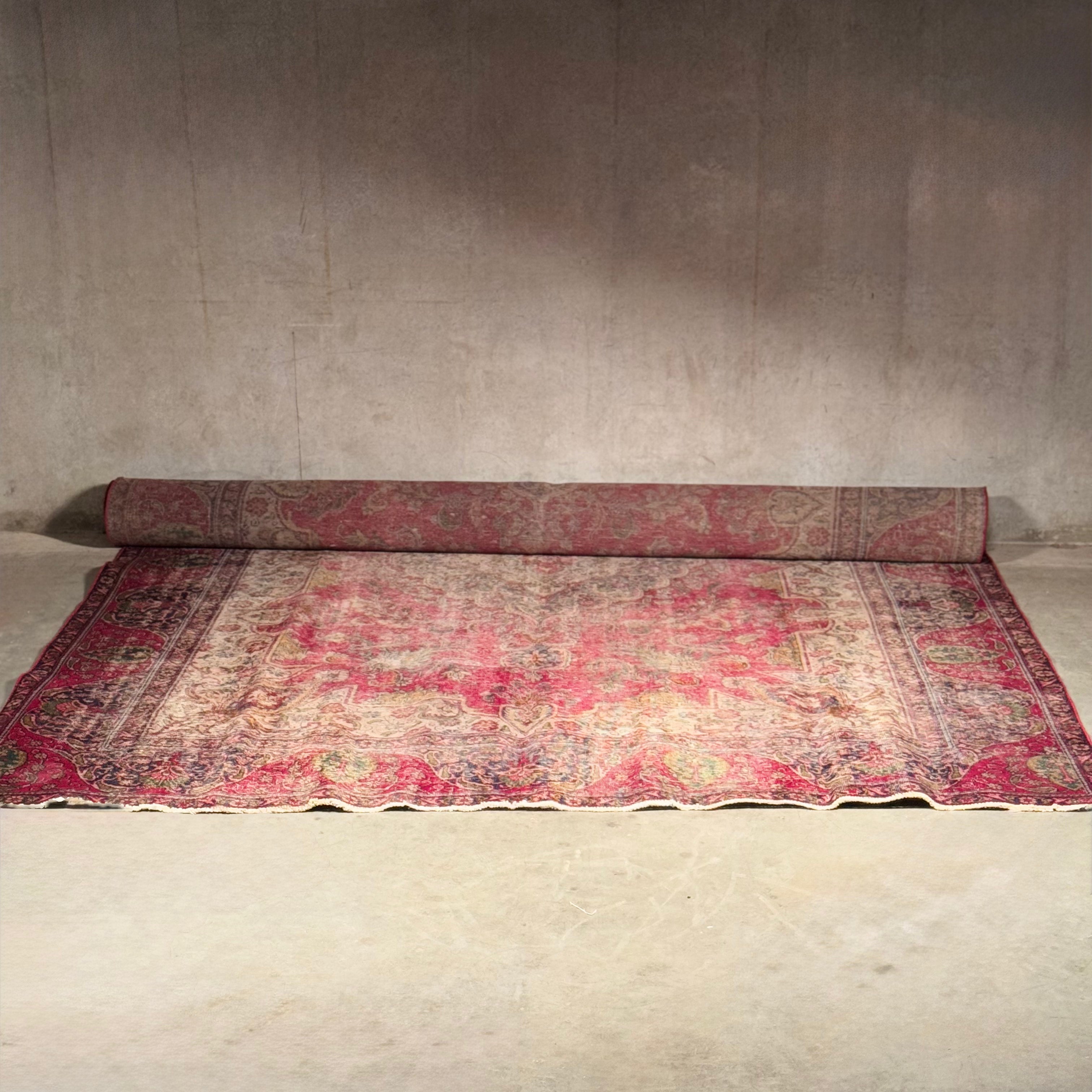 1960 Wool Handmade Tabriz Area Rug