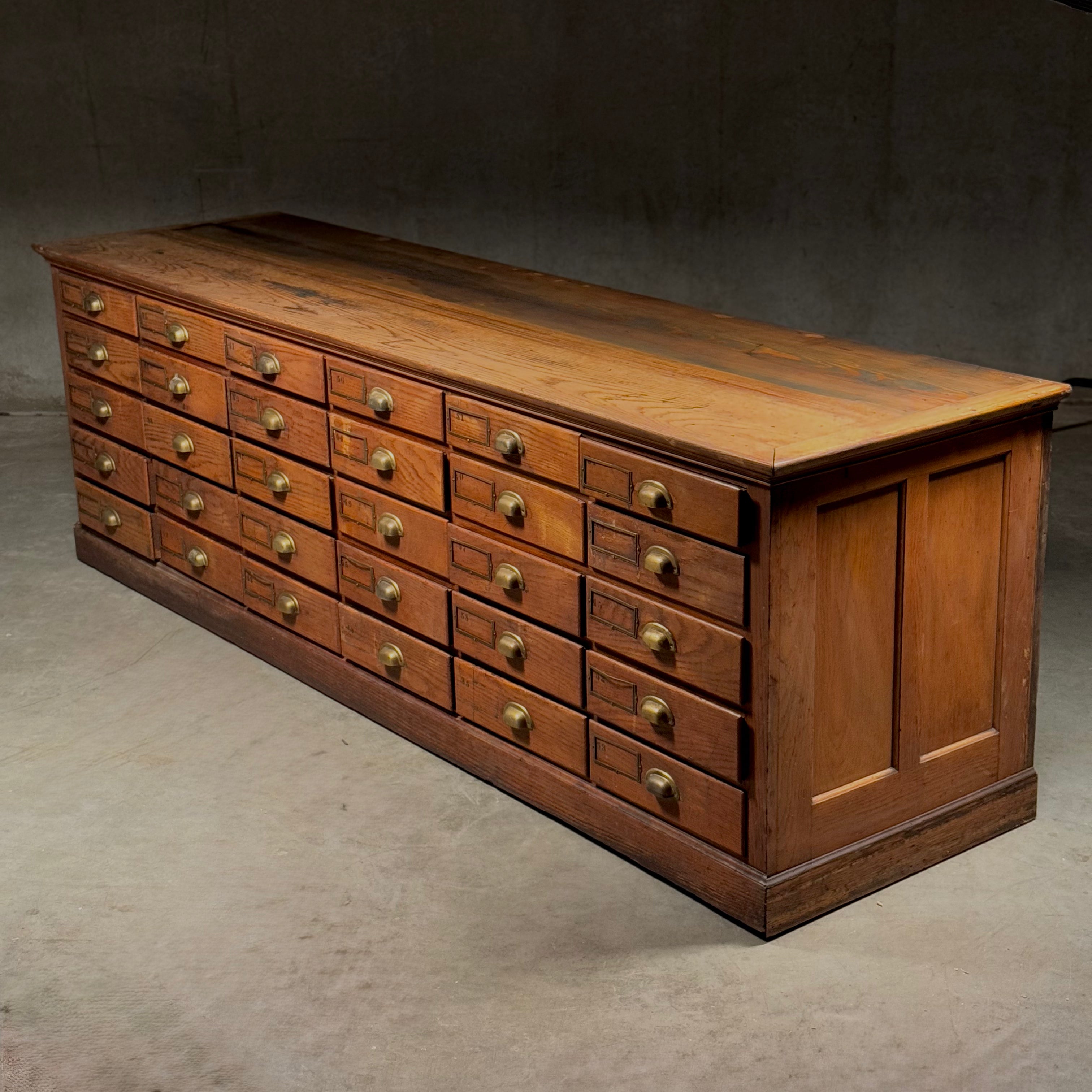 19th Century Mercantile apothecary multi drawer cabinet