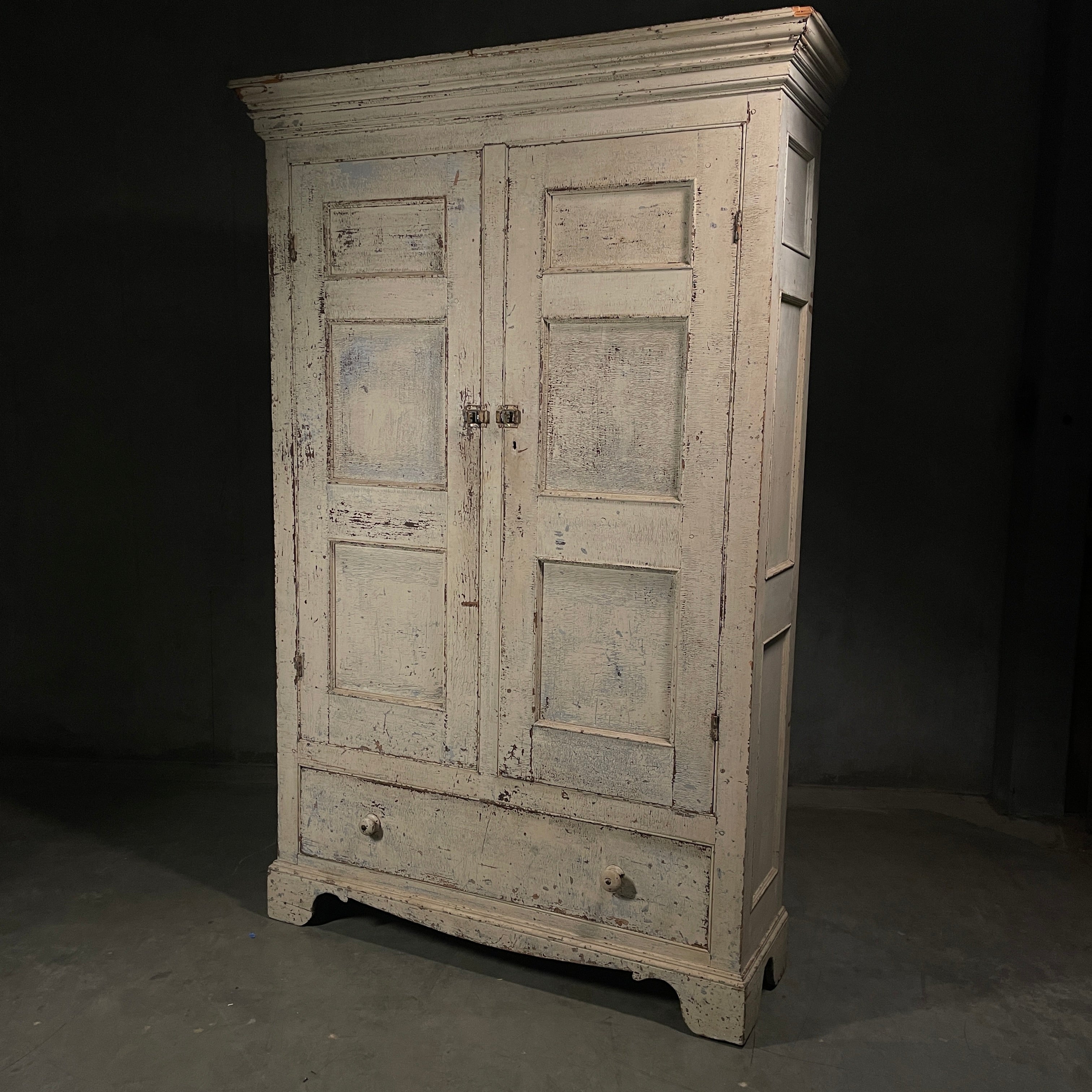 1840 Pine Quebec Multi Panel Armoire