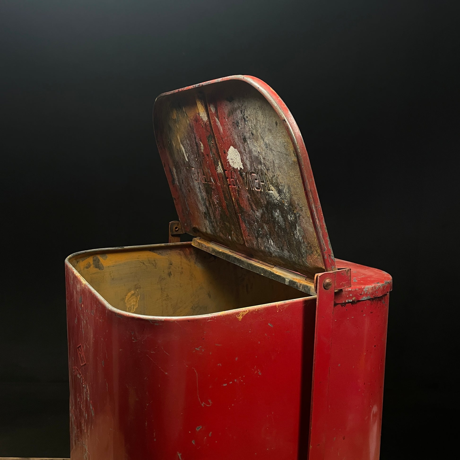 Circa 1950 Protectoseal Garbage Bin from Chicago | Scott Landon Antiques and Interiors.