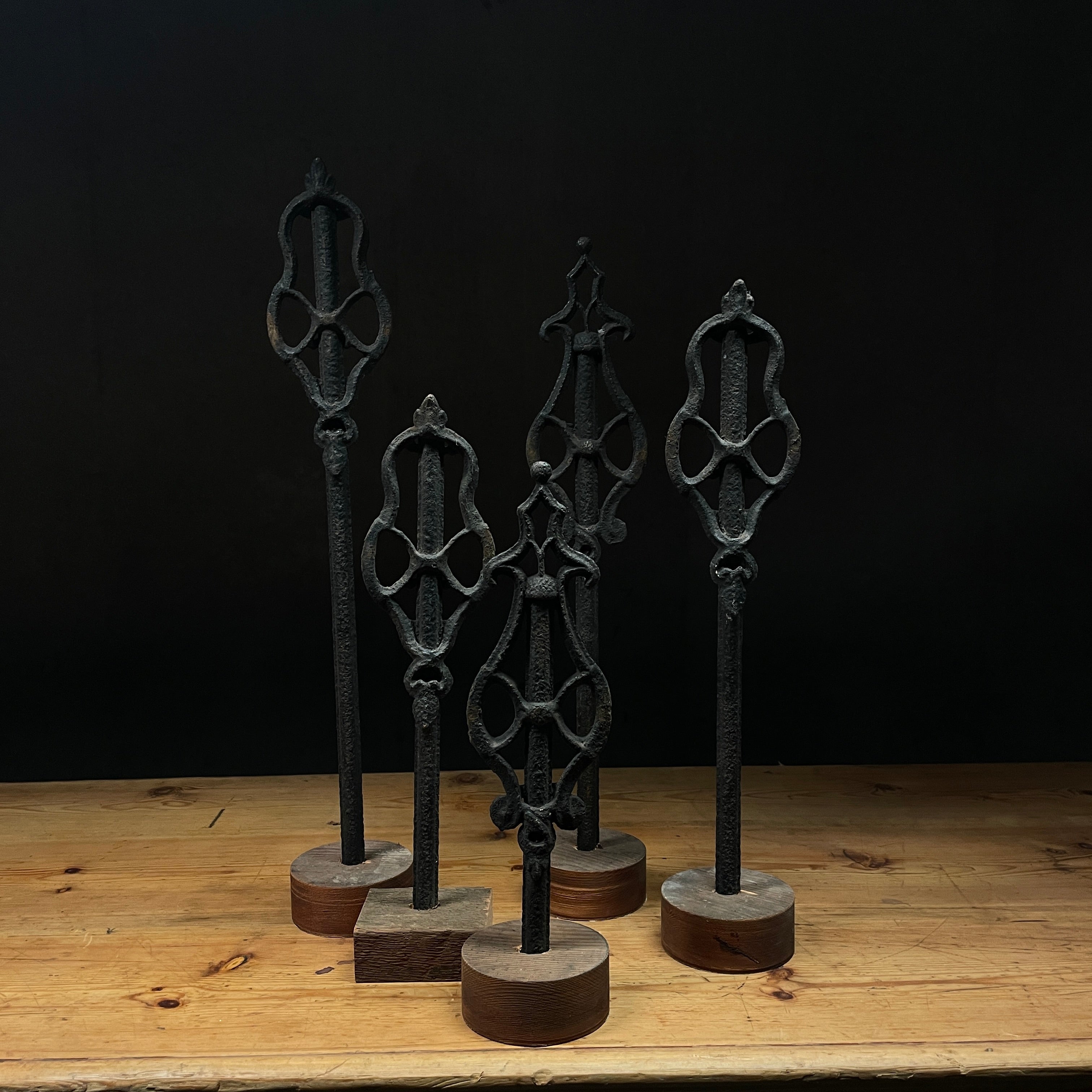 19th Century Cast iron Decorative Finials