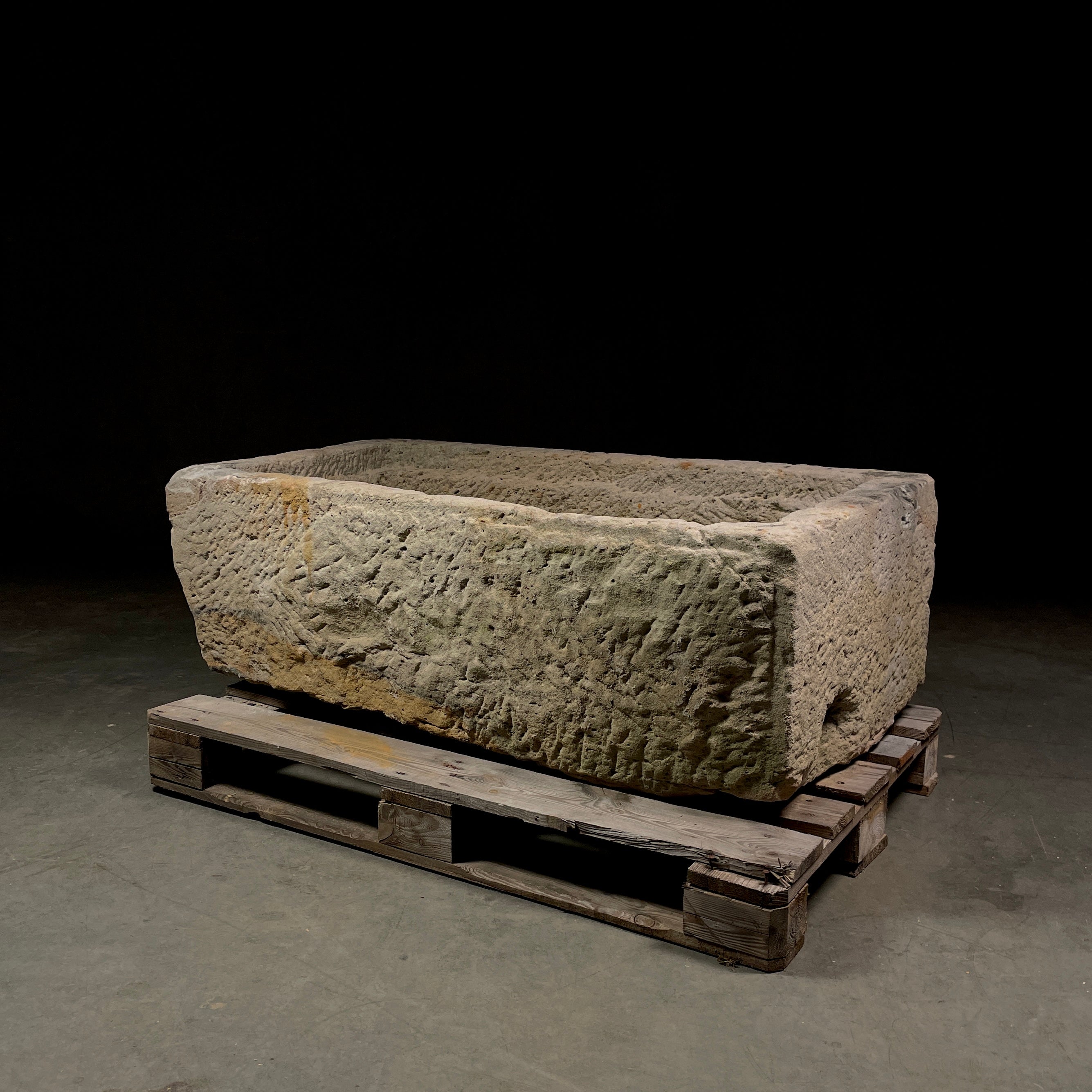 19th Century Large Limestone French Trough