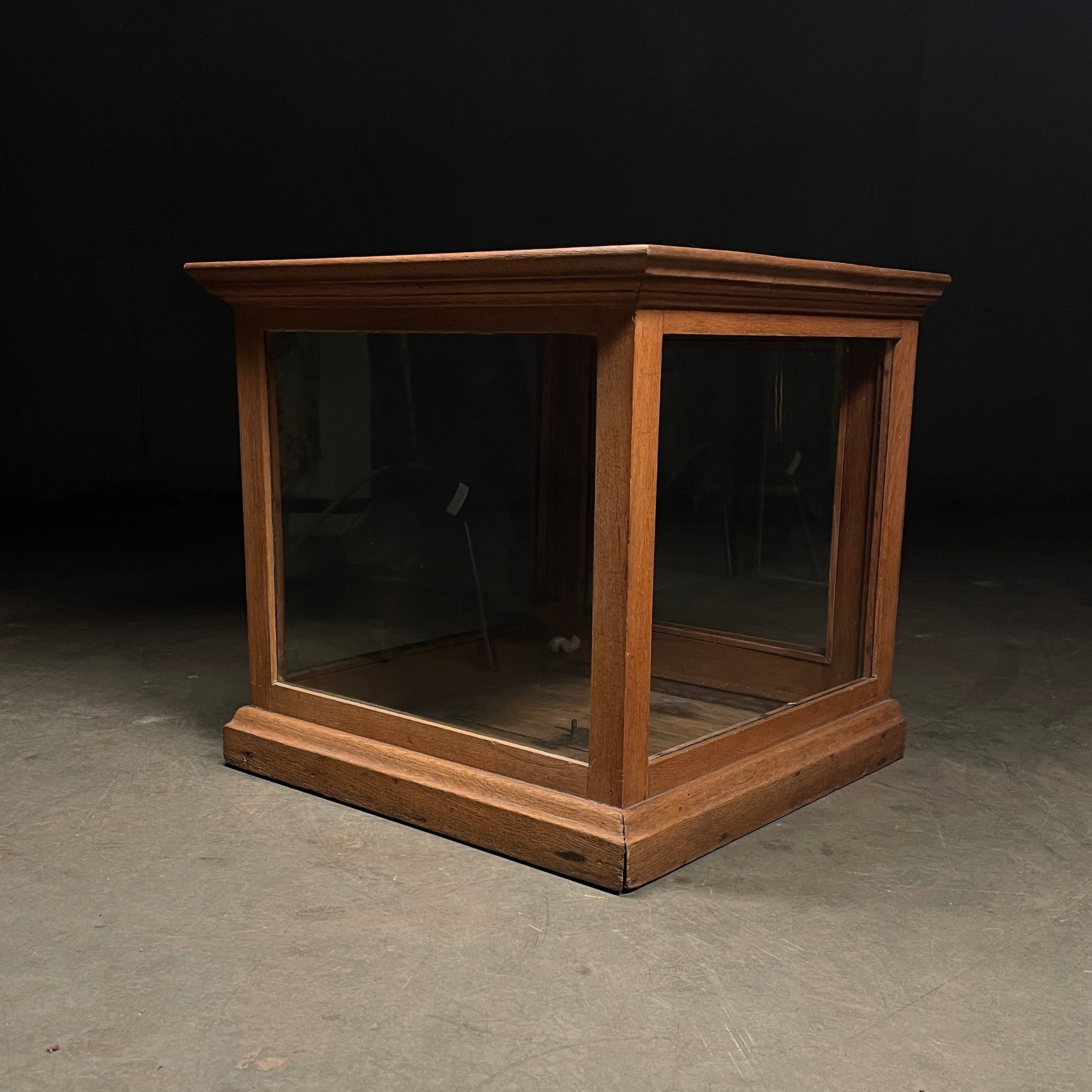 1920 Small Oak Display Case