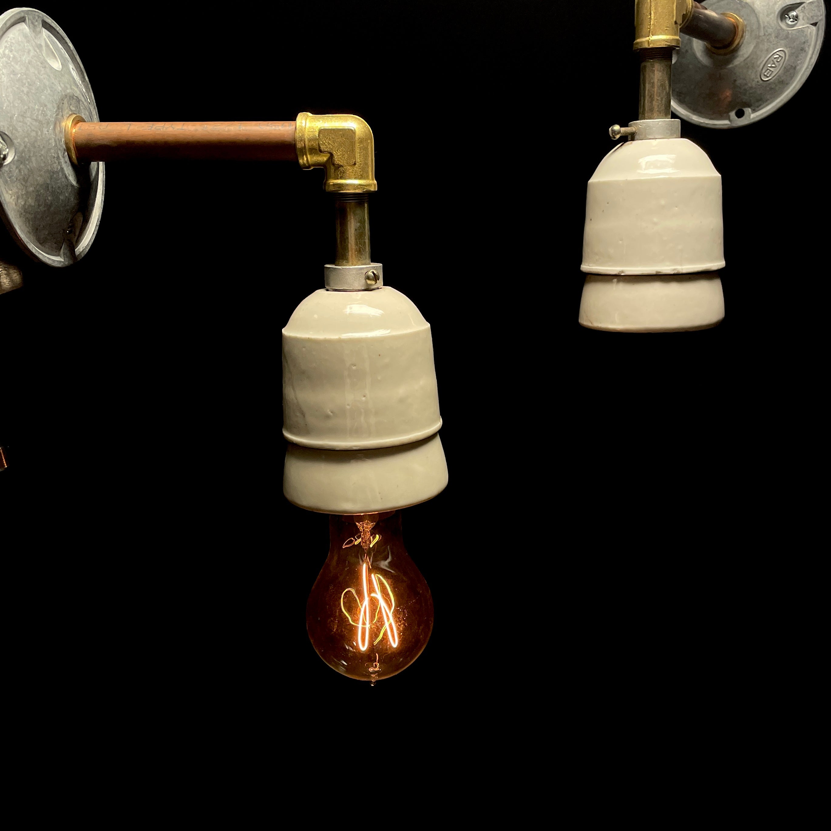 Industrial Porcelain Wall Sconces