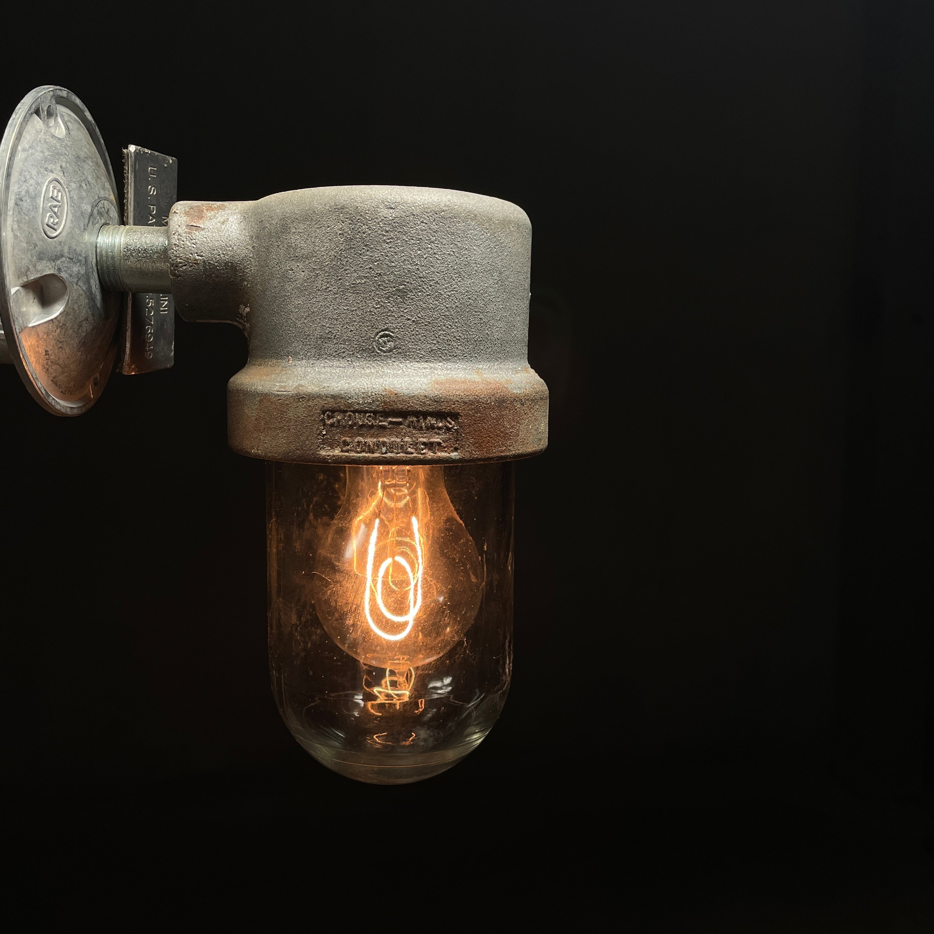 Single Industrial Crouse Hinds Sconce Light