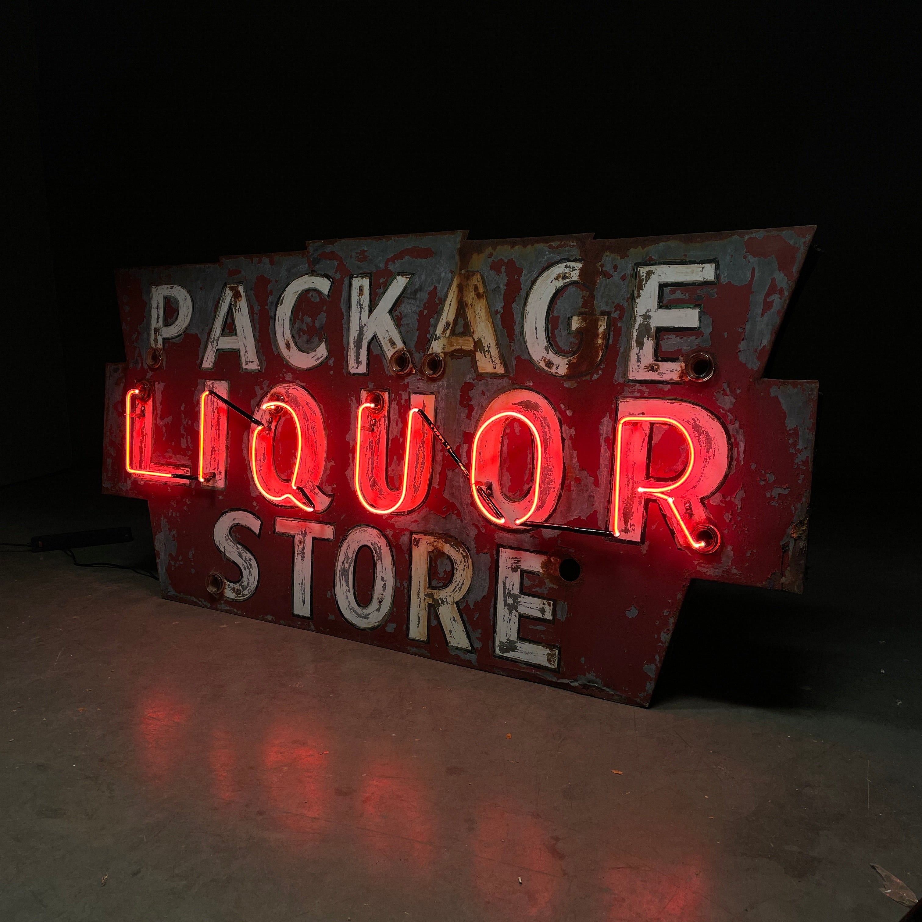 1940 Package Liquor Neon advertising Sign