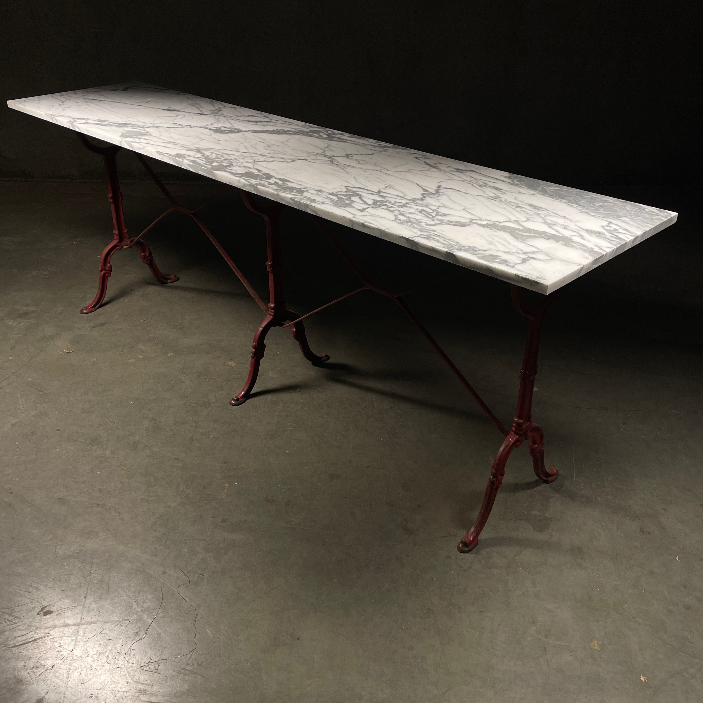 1910 Cast Iron Long Bistro Table