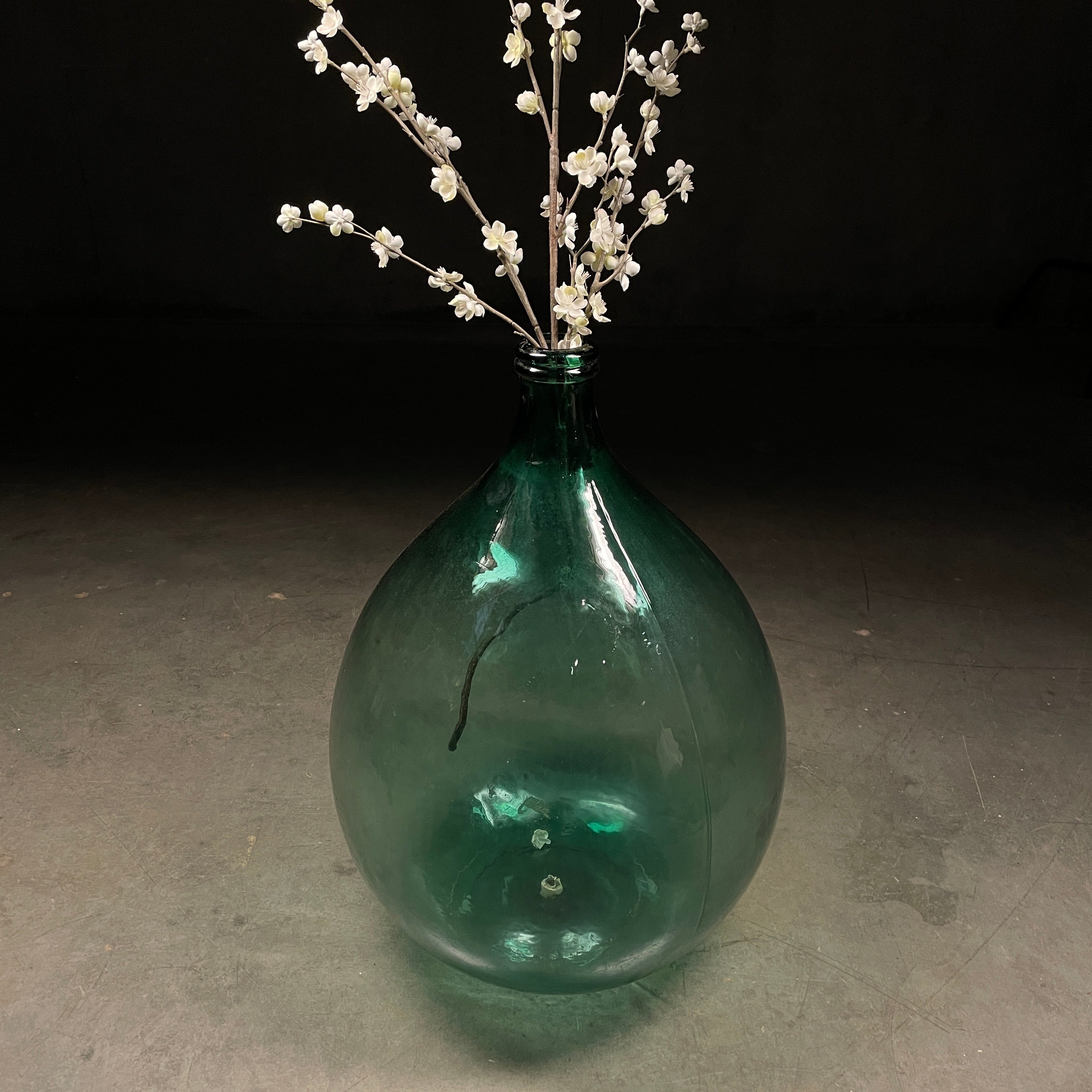 Large Italian Glass Demi John Bottle