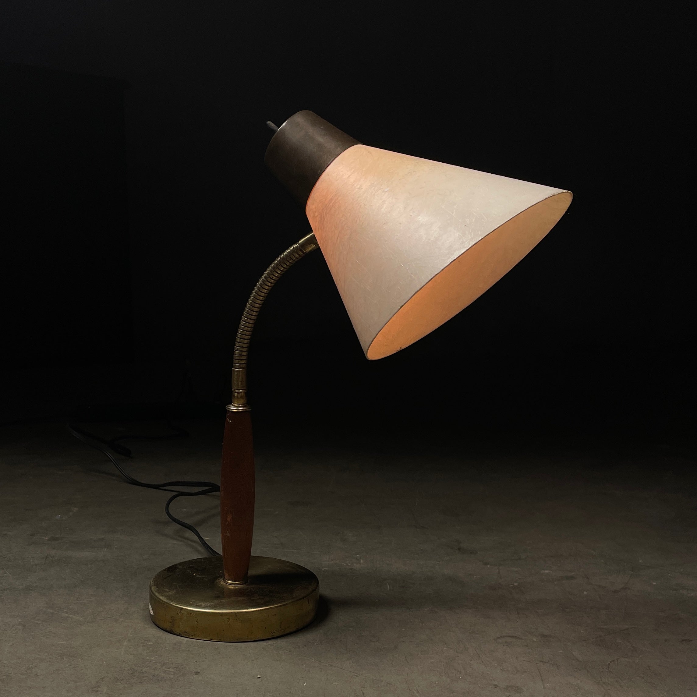 1950 Mid Century Modern Goose Neck Lamp