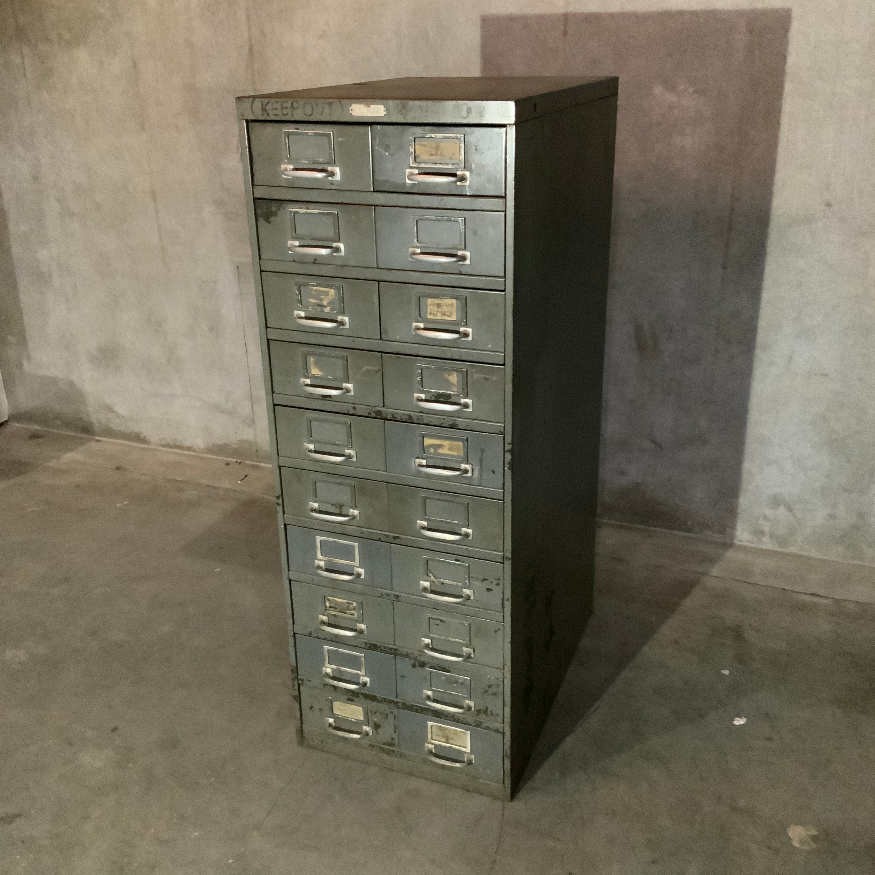 1930 Multi Drawer Metal Cabinet by Steelcase