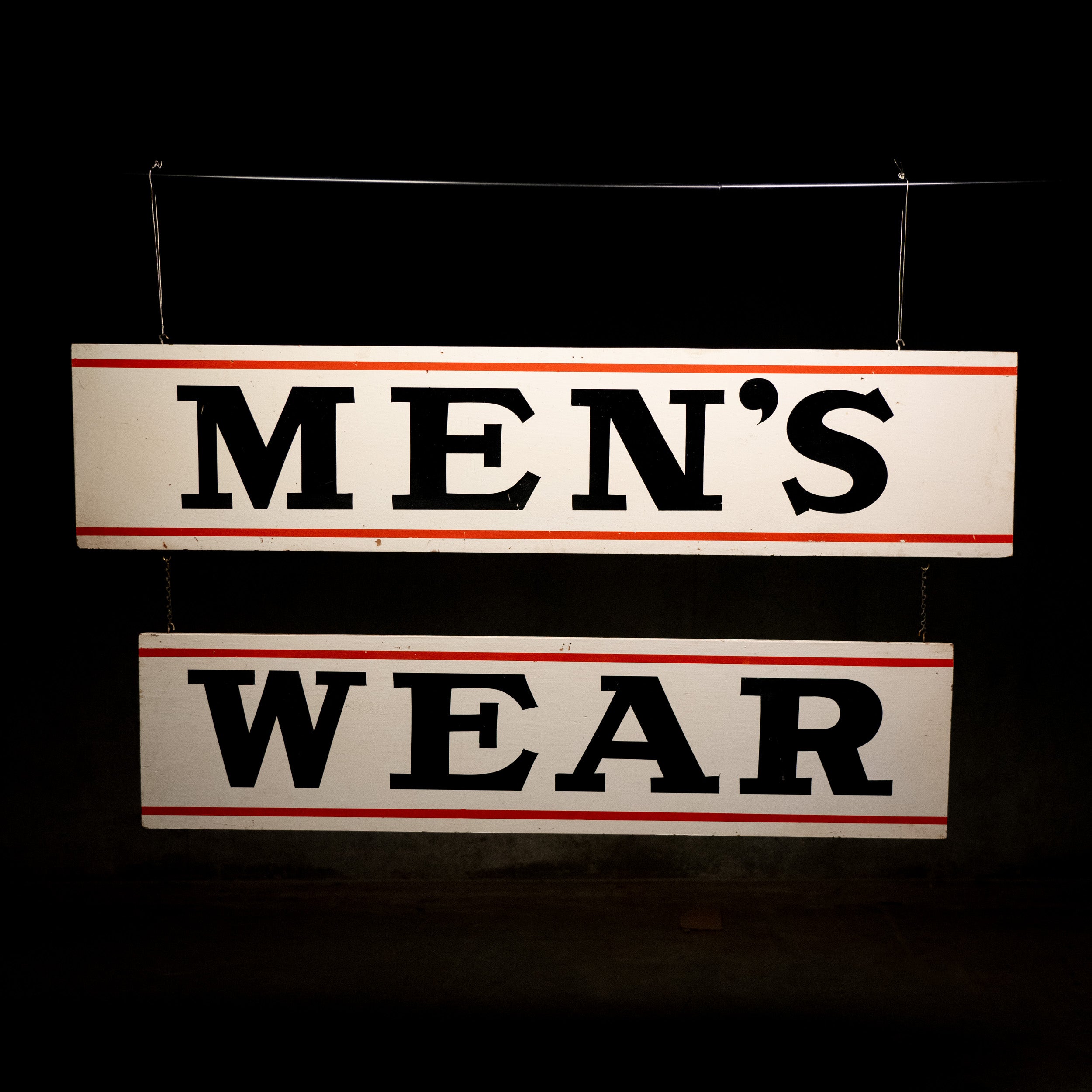 1940 Men’s Wear Advertising Sign