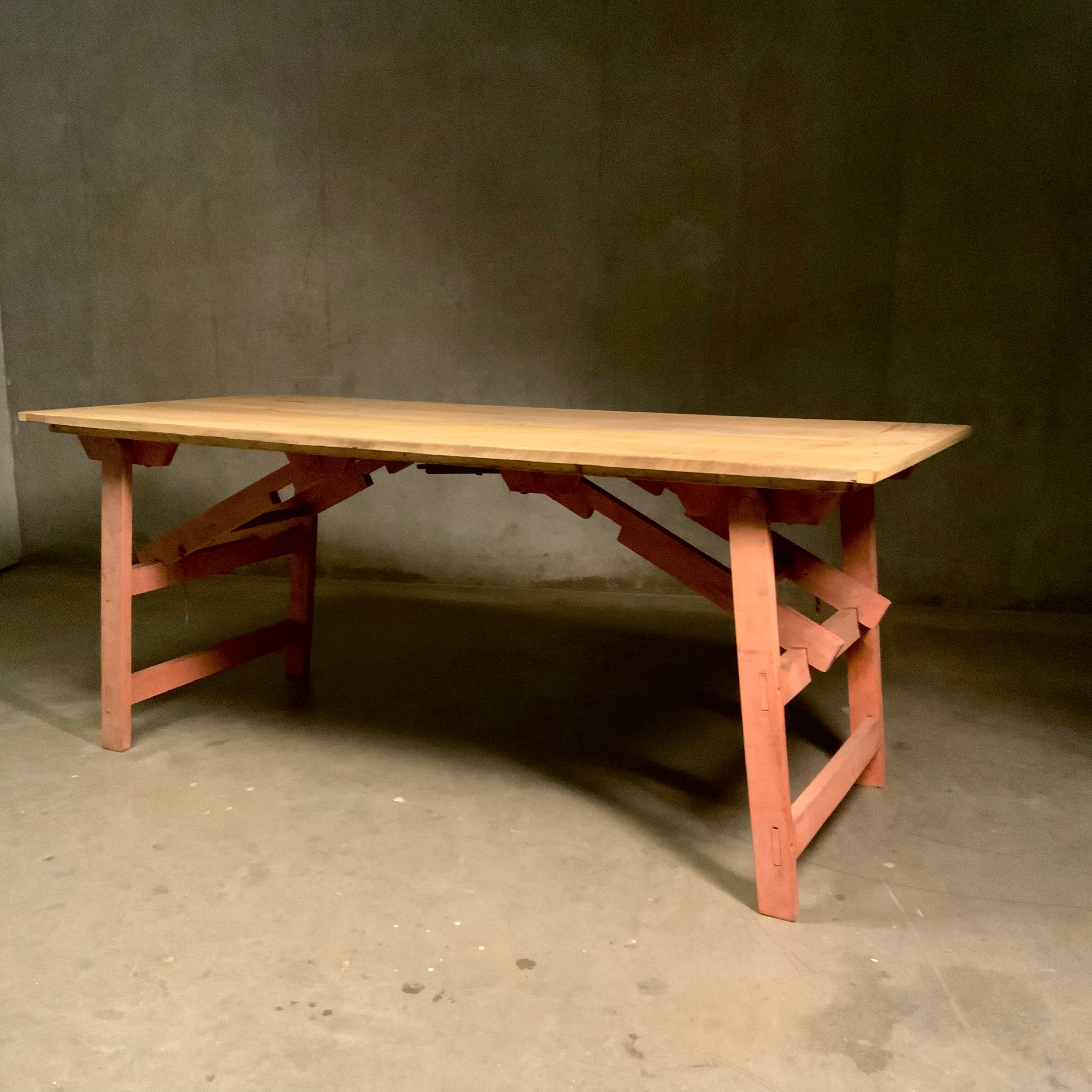 1930 folding FARM TABLE work desk