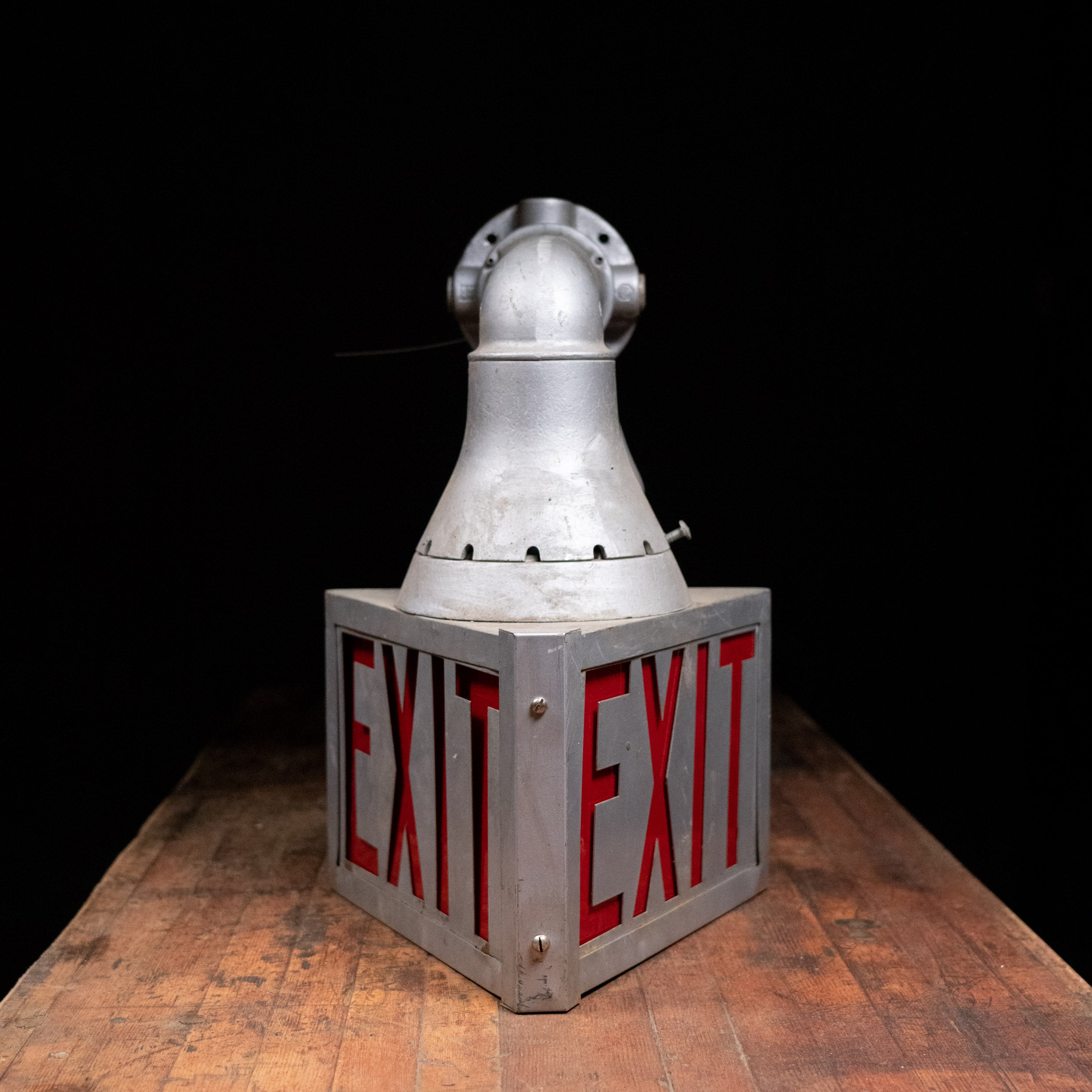 1940 industrial EXIT light by Crouse hinds