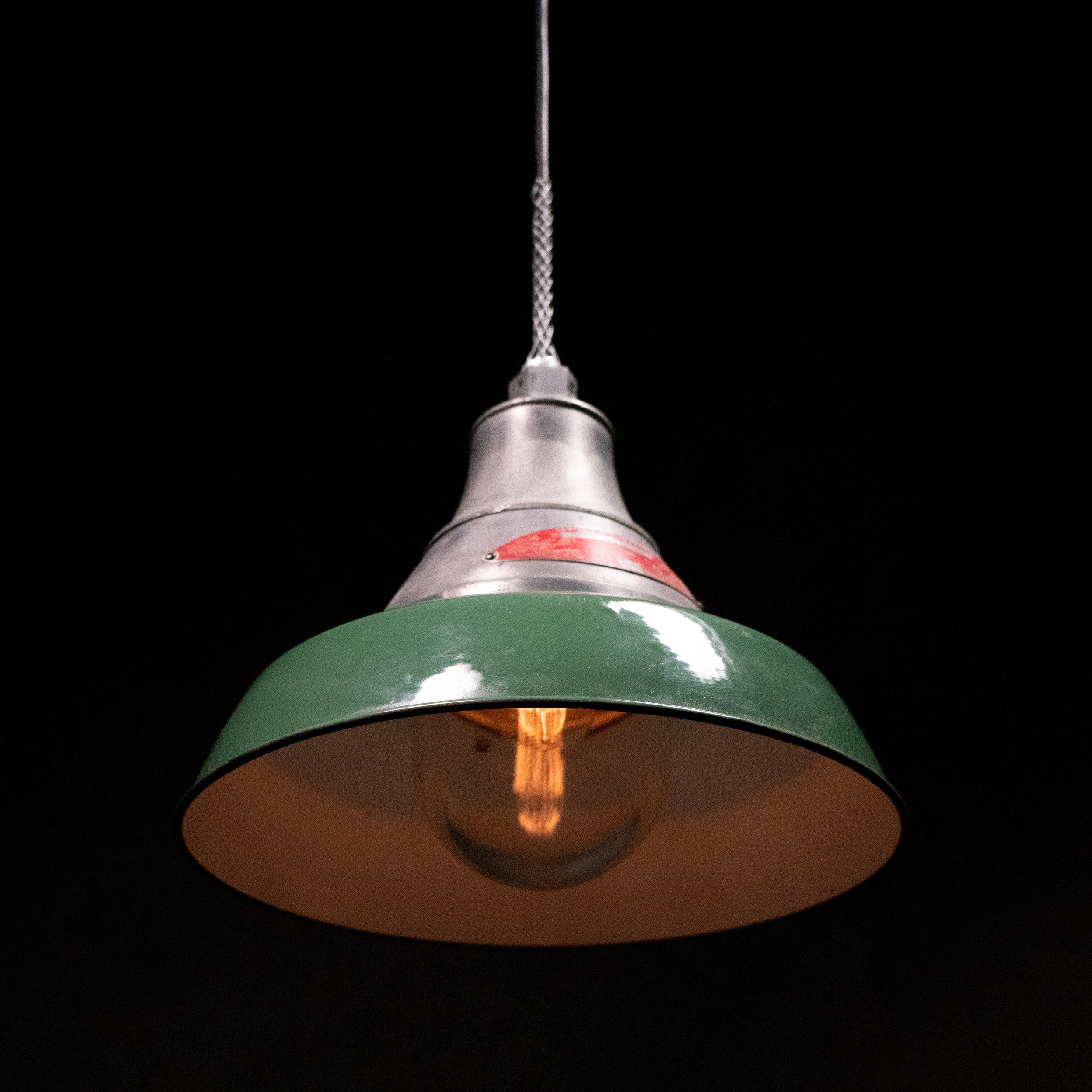 1940 CROUSE HINDS INDUSTRIAL PENDANT LIGHTS