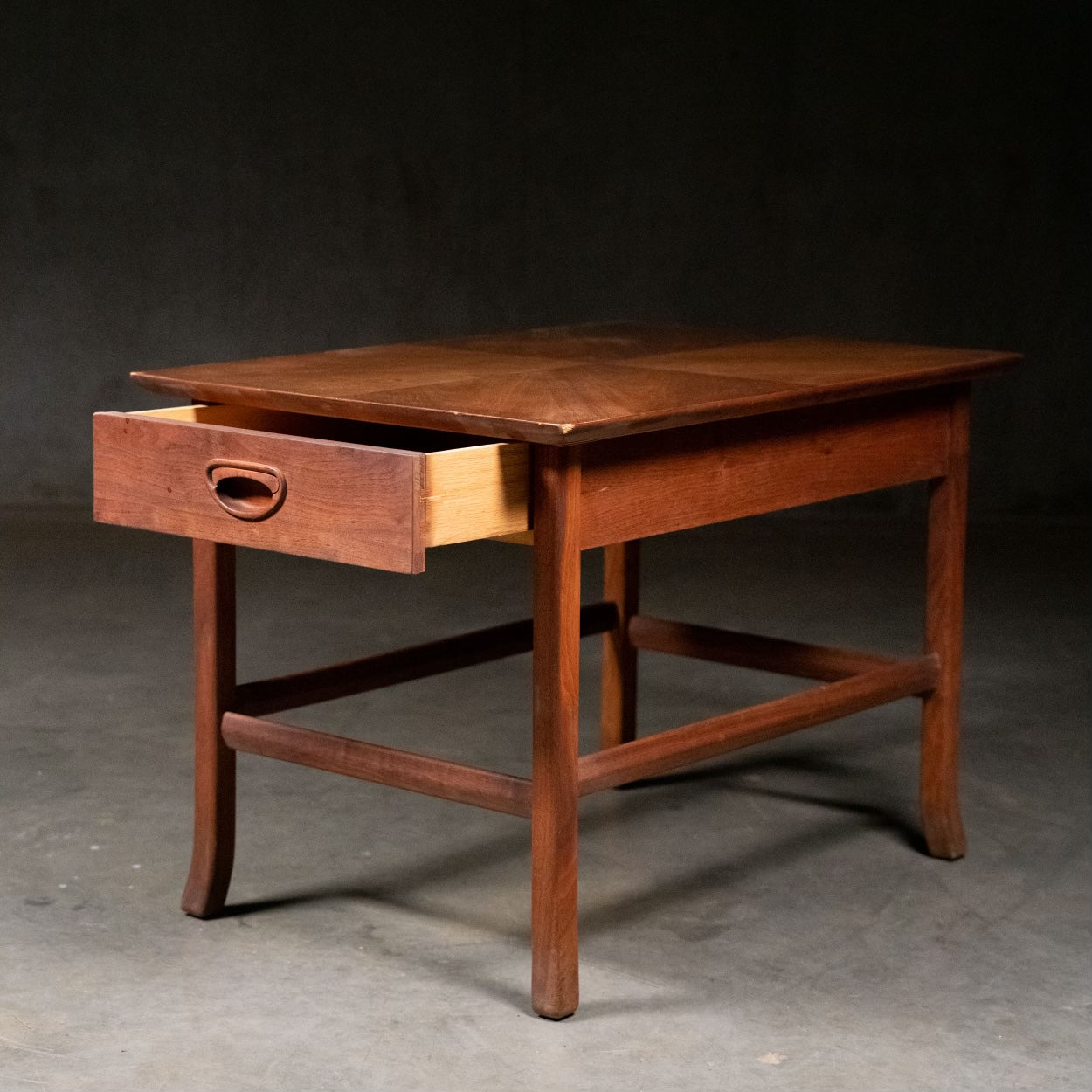 Mcm Teak Side Table With Drawer