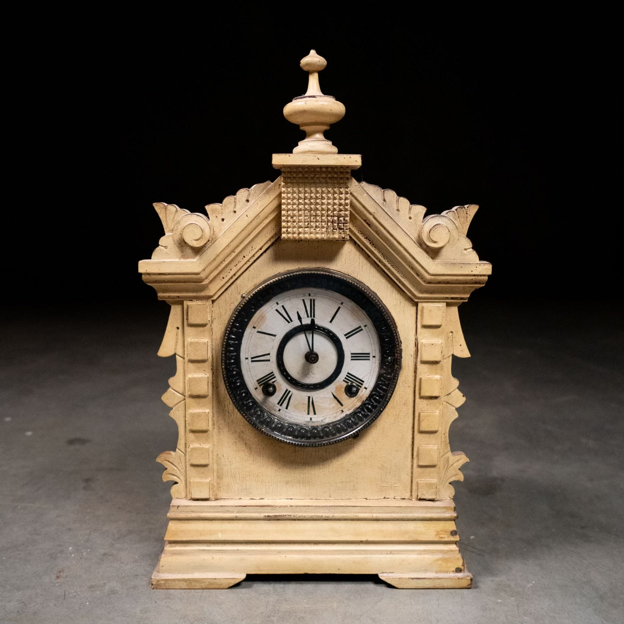 1900 Ansonia Wood Mantle Clock