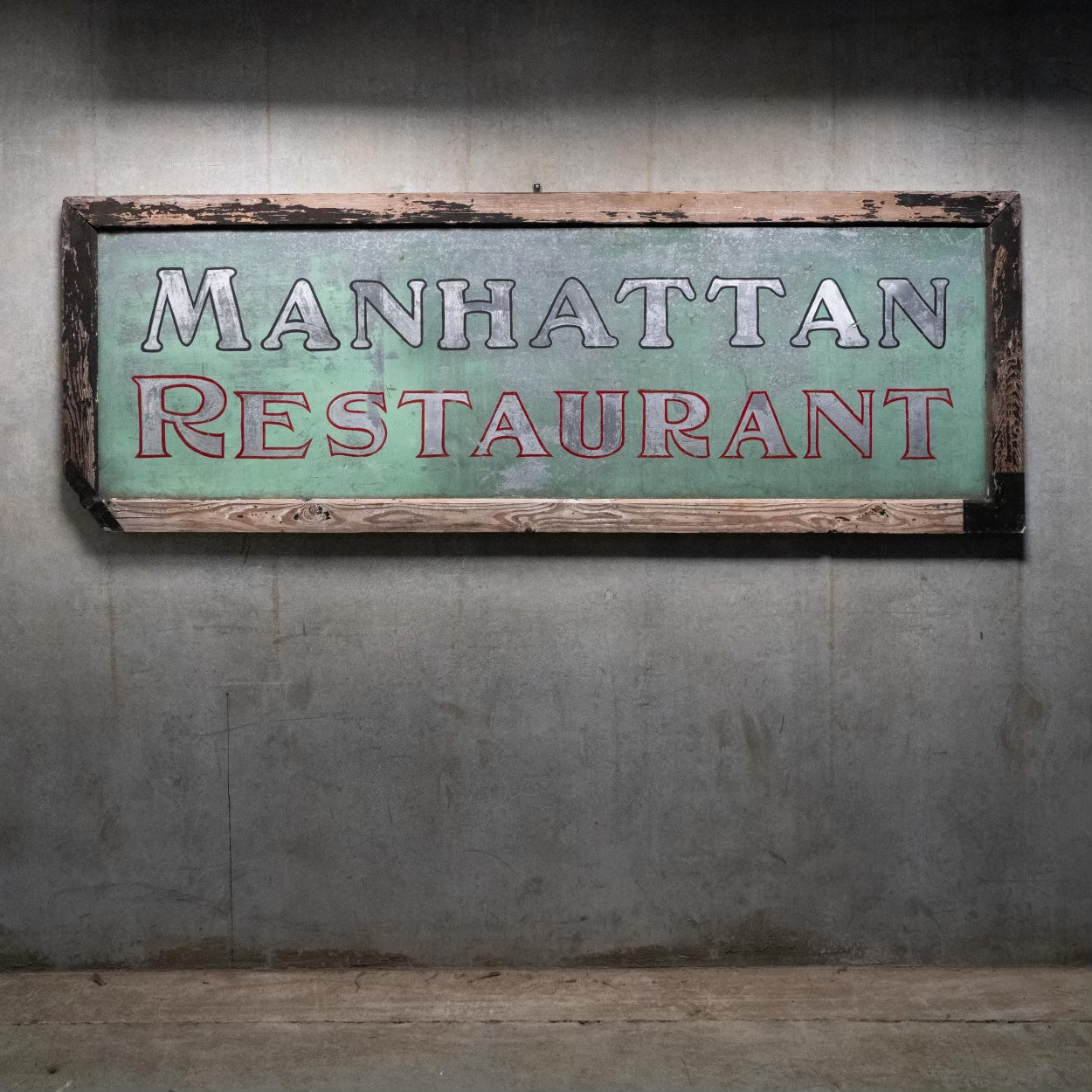 1940 painted restaurant advertising sign  from Iowa