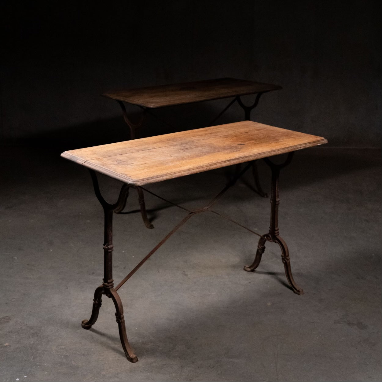 French Cast Iron Bistro Tables c 1900