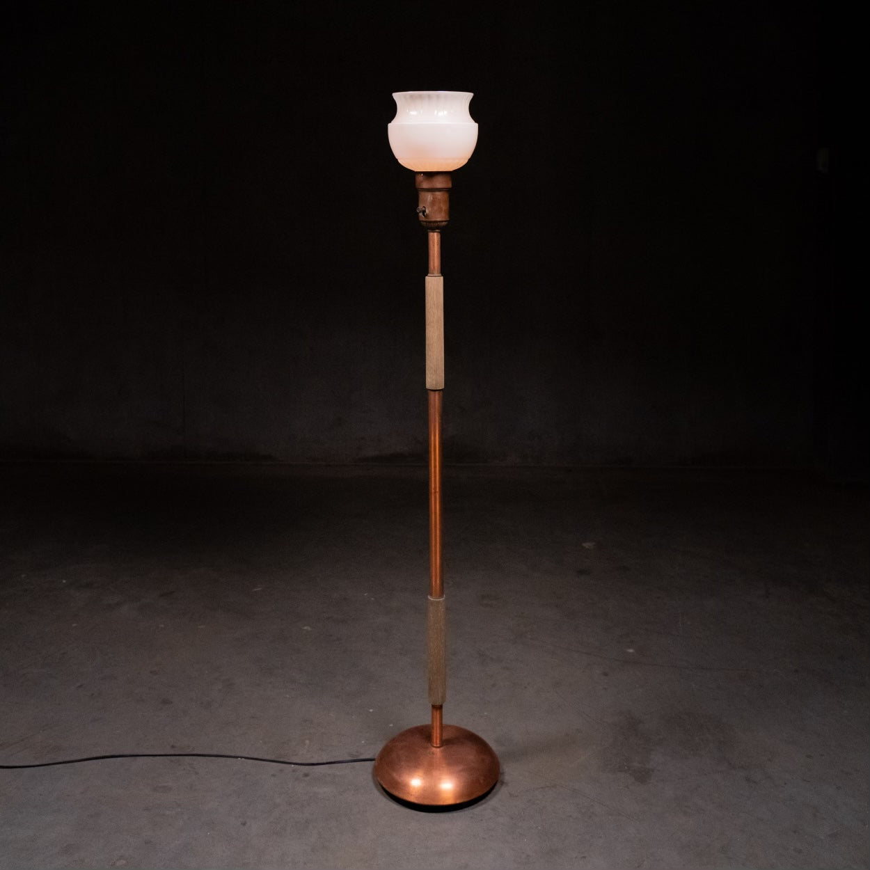 1960 MCM Copper Floor Lamp