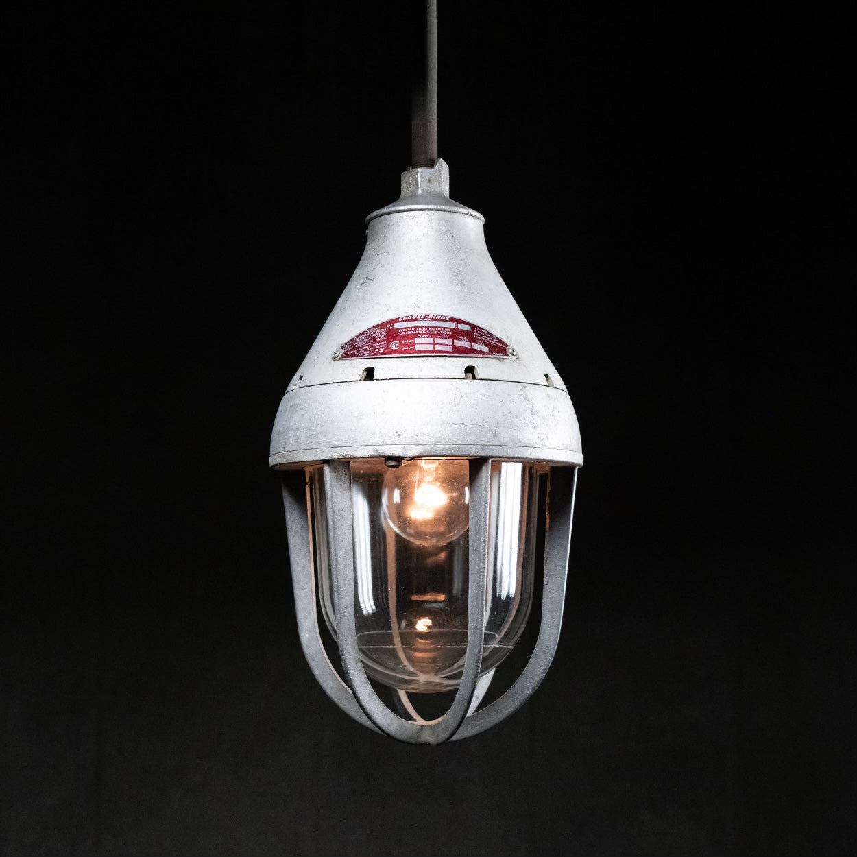 1930-40 Oversized Crouse Hinds Industrial Pendant Lights