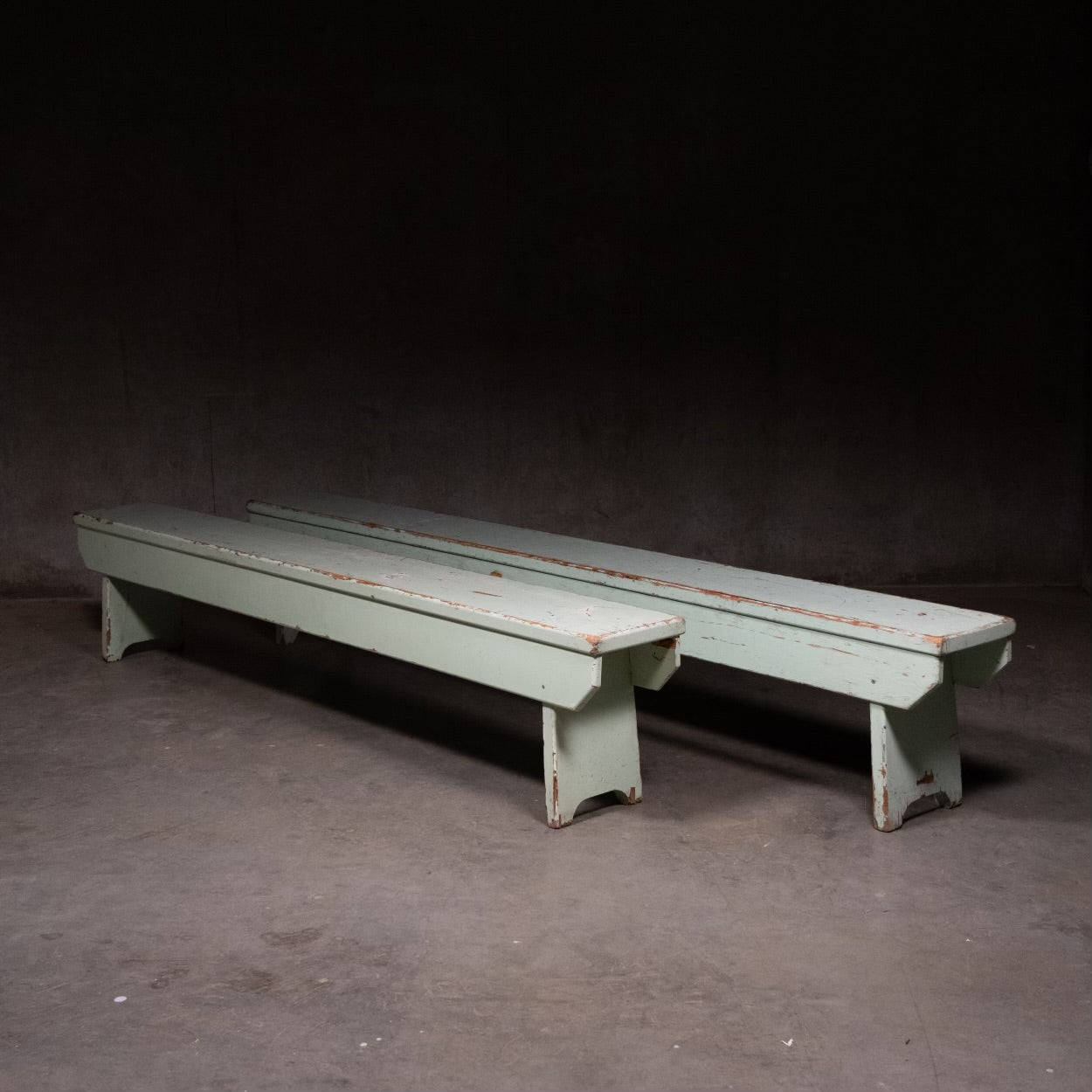 1920-30.  Wooden country benches