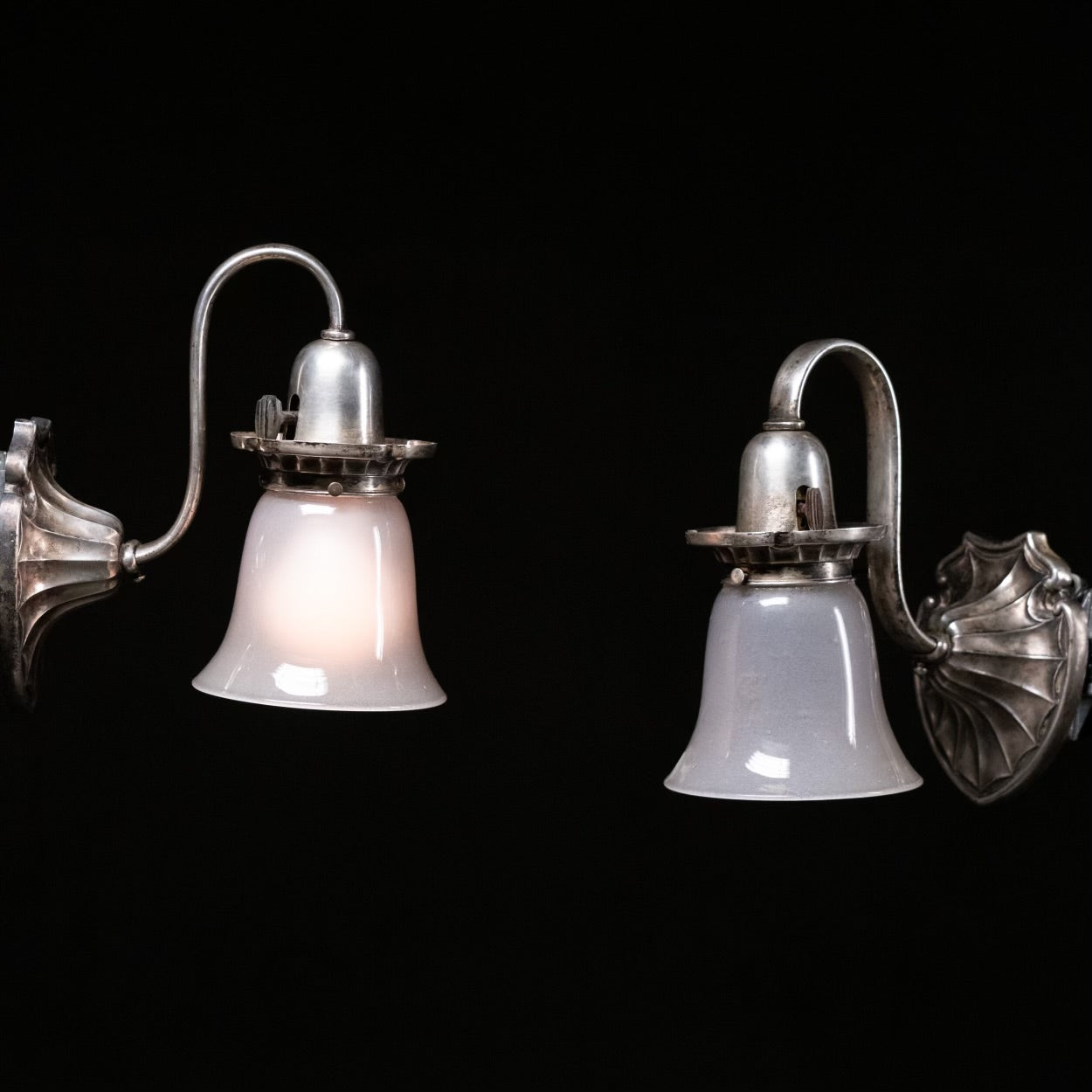 1910. Silver Sconce lights