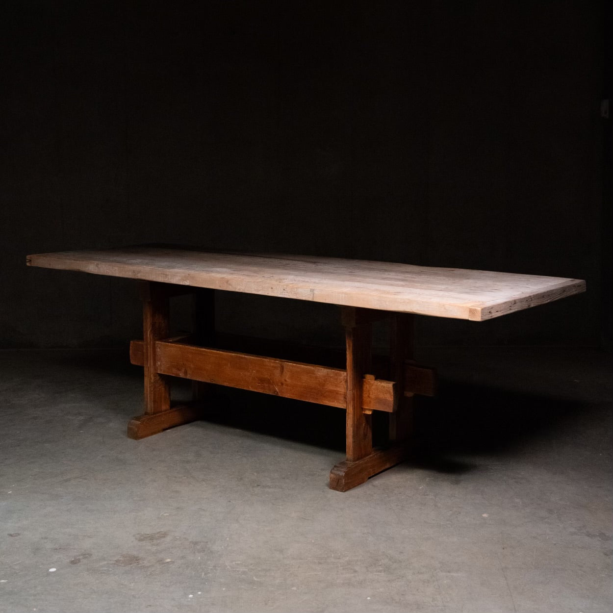 19th Century French Dining Trestle Table