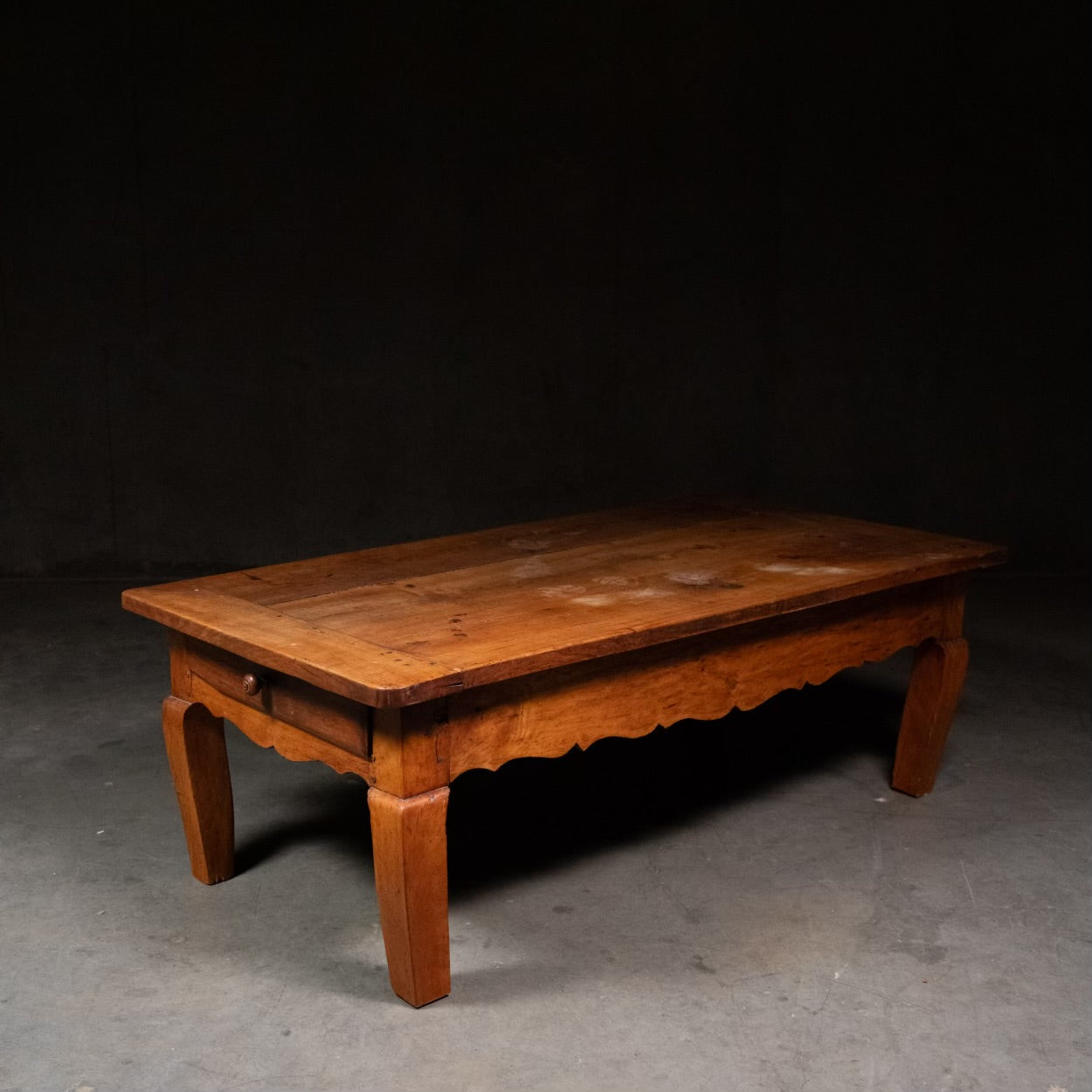 19th Century French Elm/Walnut Coffee Table