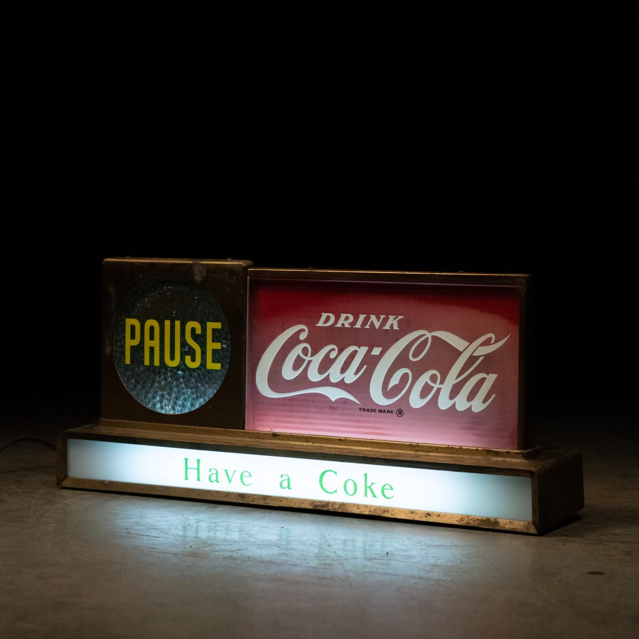 Counter top Coca Cola  light up sign